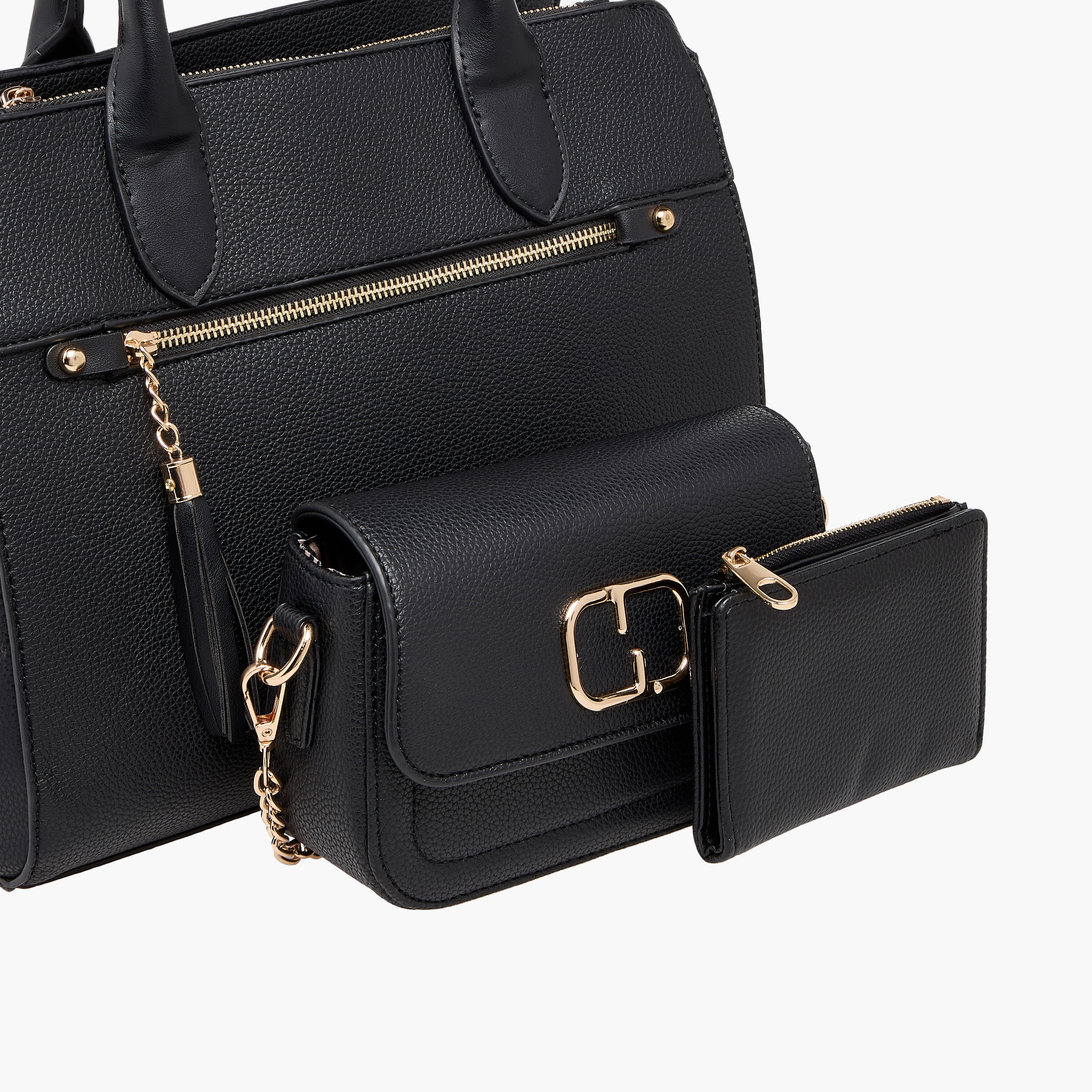 شنطة توتي بارزة الملمس وشنطة كروس بودي ومحفظة من ساشا-women-bagsandwallets-handbags-image-7