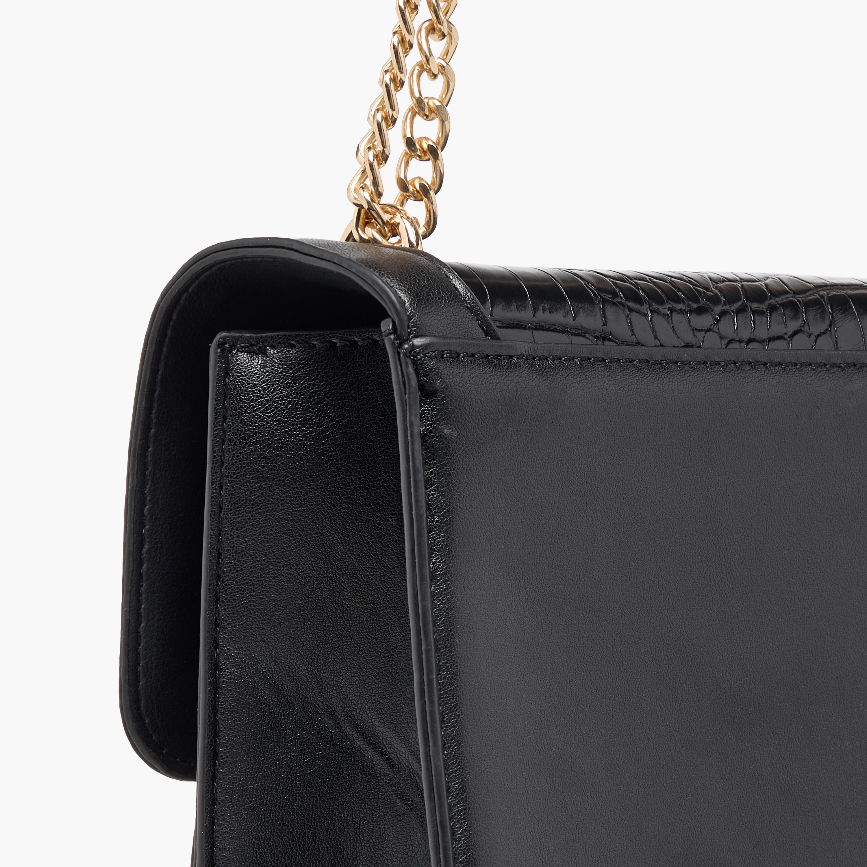 Adore Textured Crossbody Bag with Chain Strap-women-bagsandwallets-handbags-image-5
