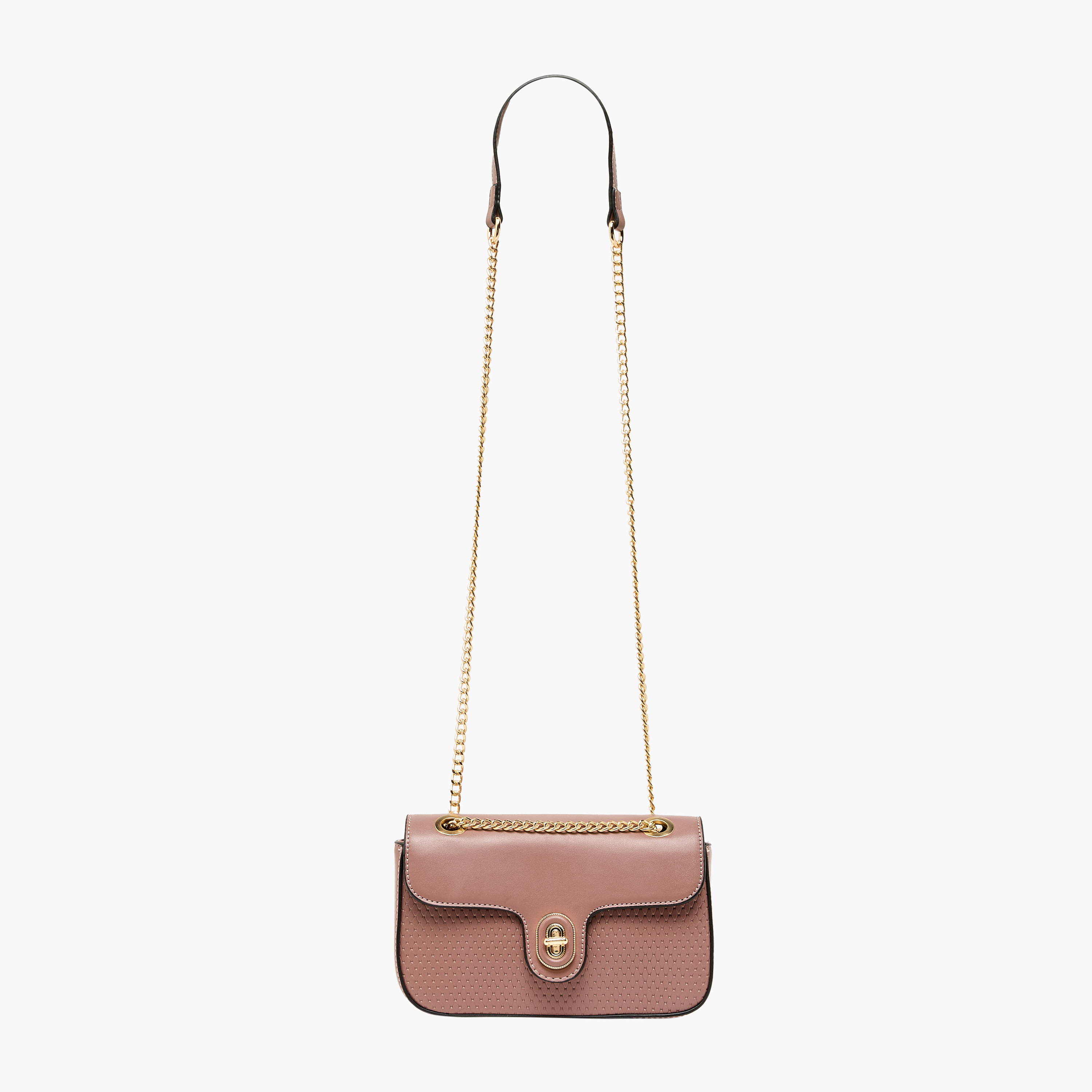 Adore Textured Crossbody Bag with Chain Strap-women-bagsandwallets-handbags-image-3