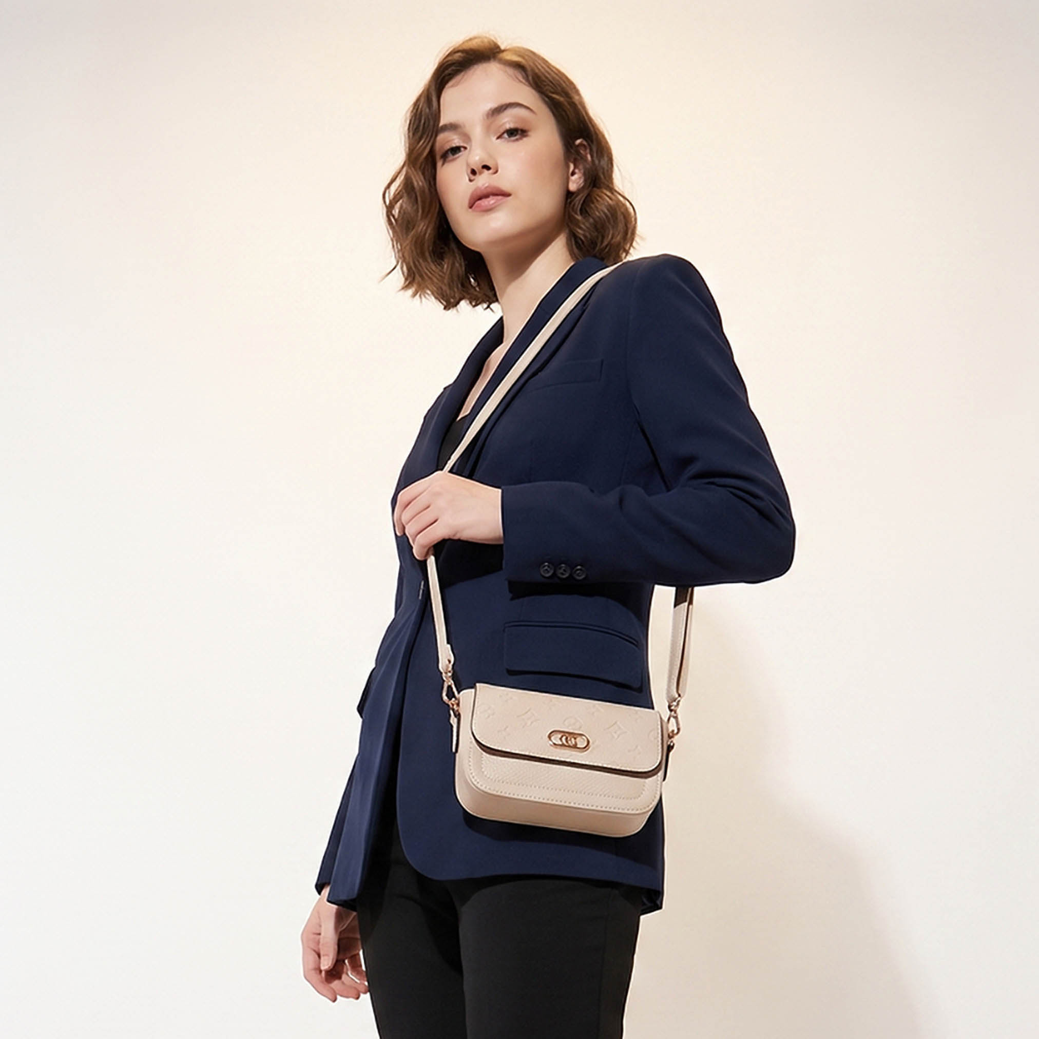 Adore Embossed Crossbody Bag with Zip Closure-women-bagsandwallets-handbags-image-2