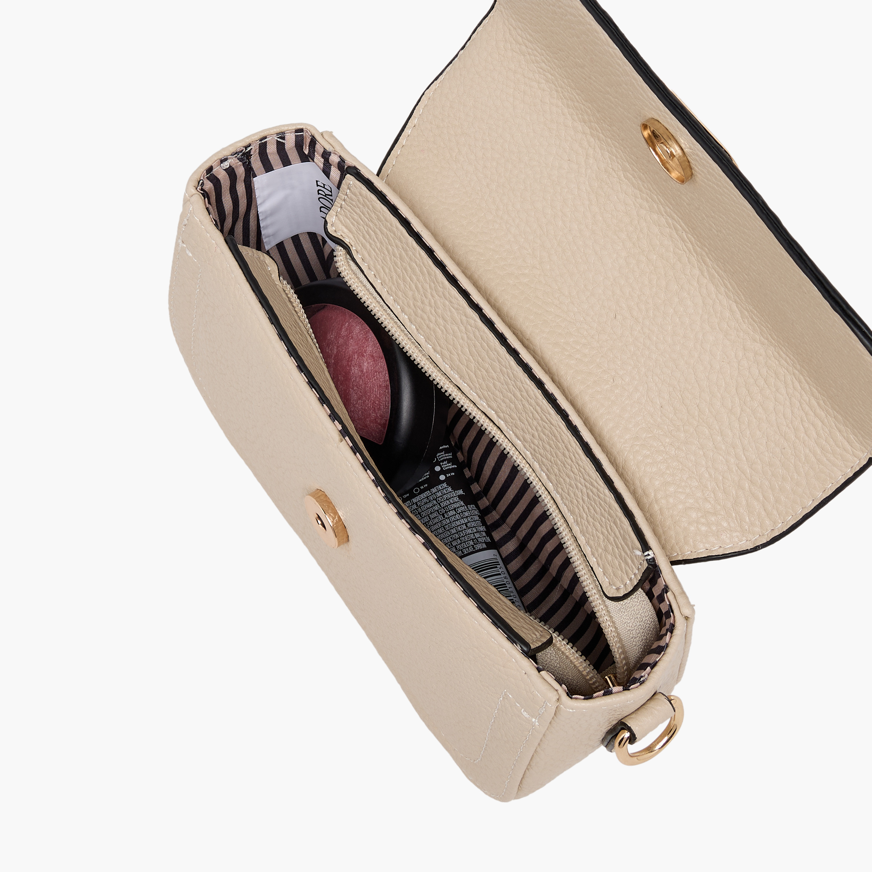 Adore Embossed Crossbody Bag with Zip Closure-women-bagsandwallets-handbags-image-8
