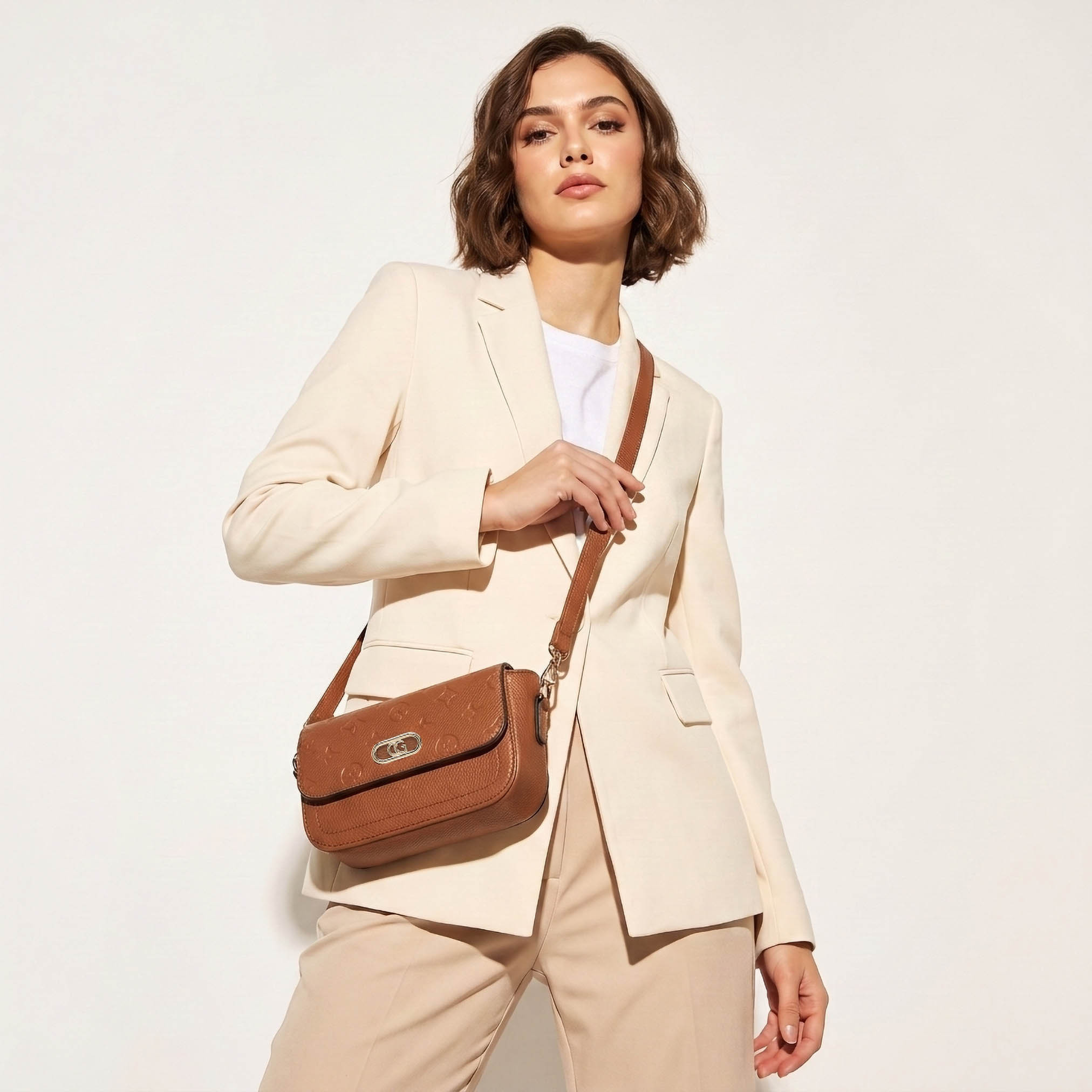 Adore Embossed Crossbody Bag with Zip Closure-women-bagsandwallets-handbags-image-2