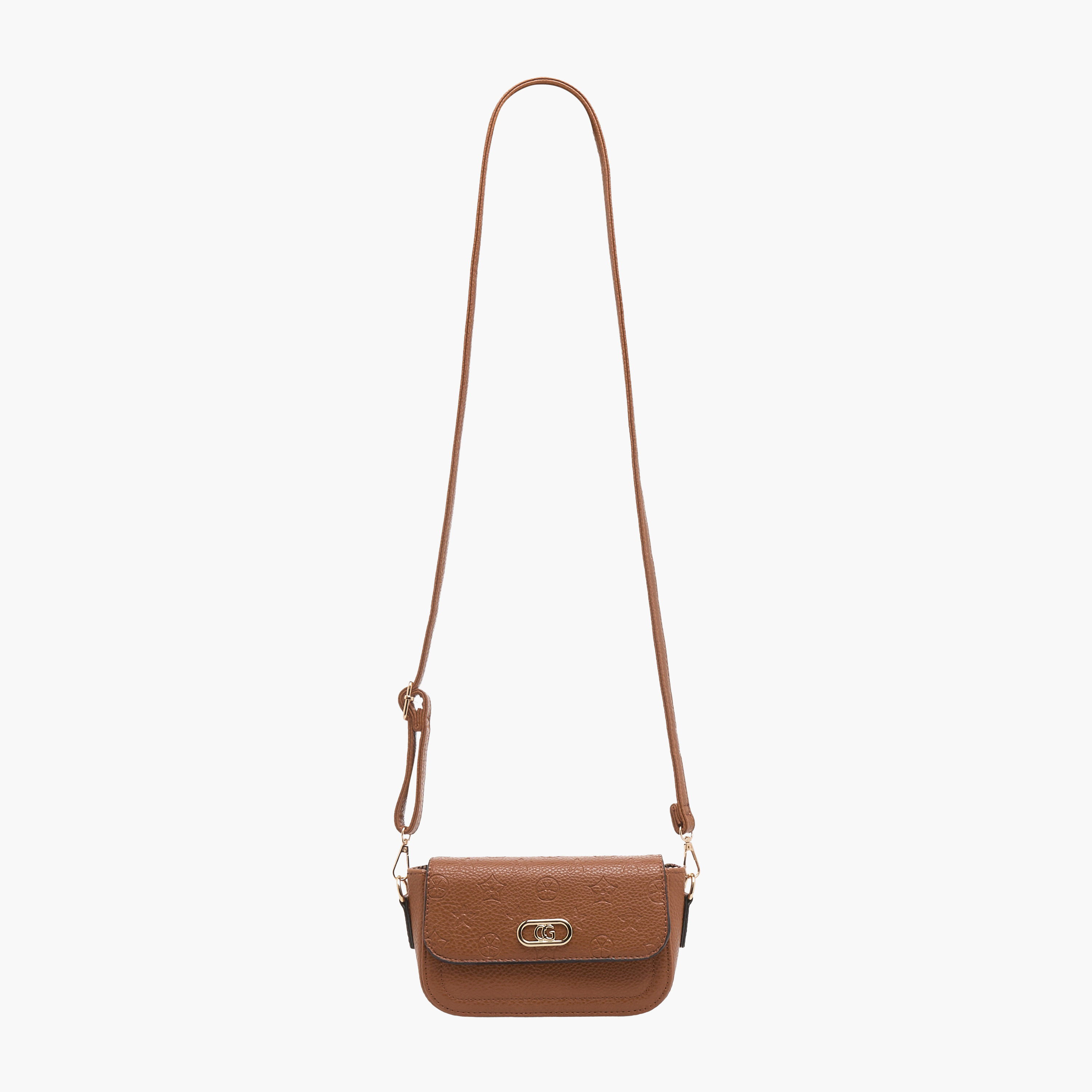 Adore Embossed Crossbody Bag with Zip Closure-women-bagsandwallets-handbags-image-3