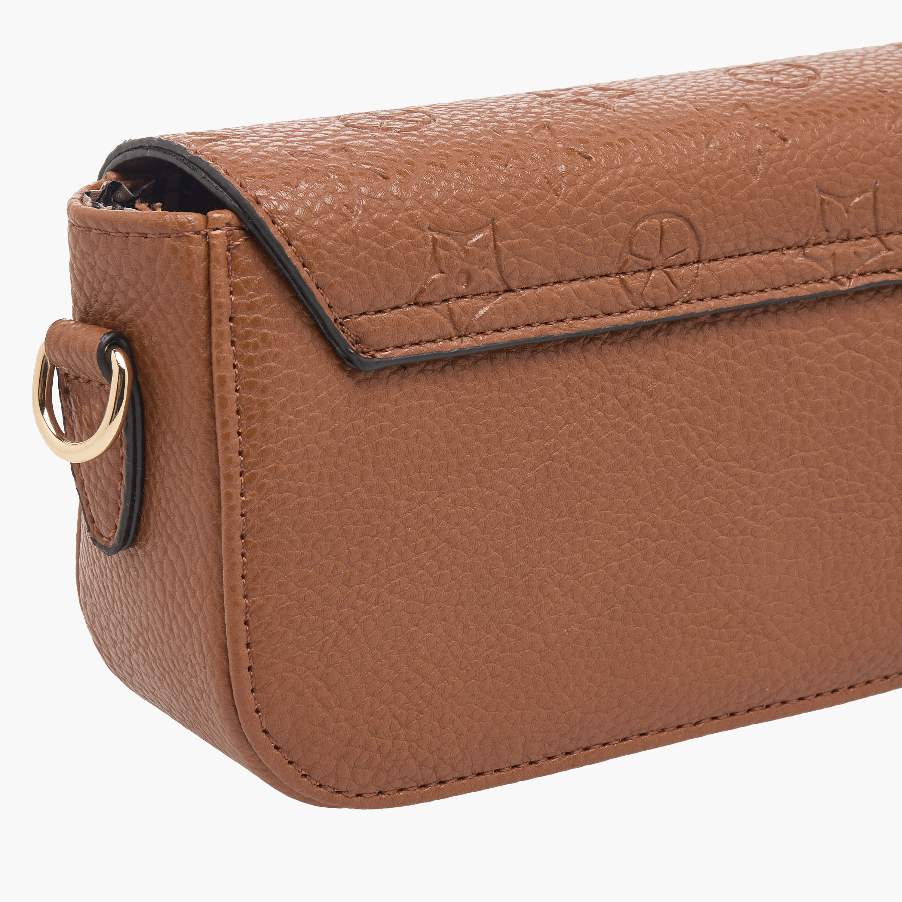 Adore Embossed Crossbody Bag with Zip Closure-women-bagsandwallets-handbags-image-6