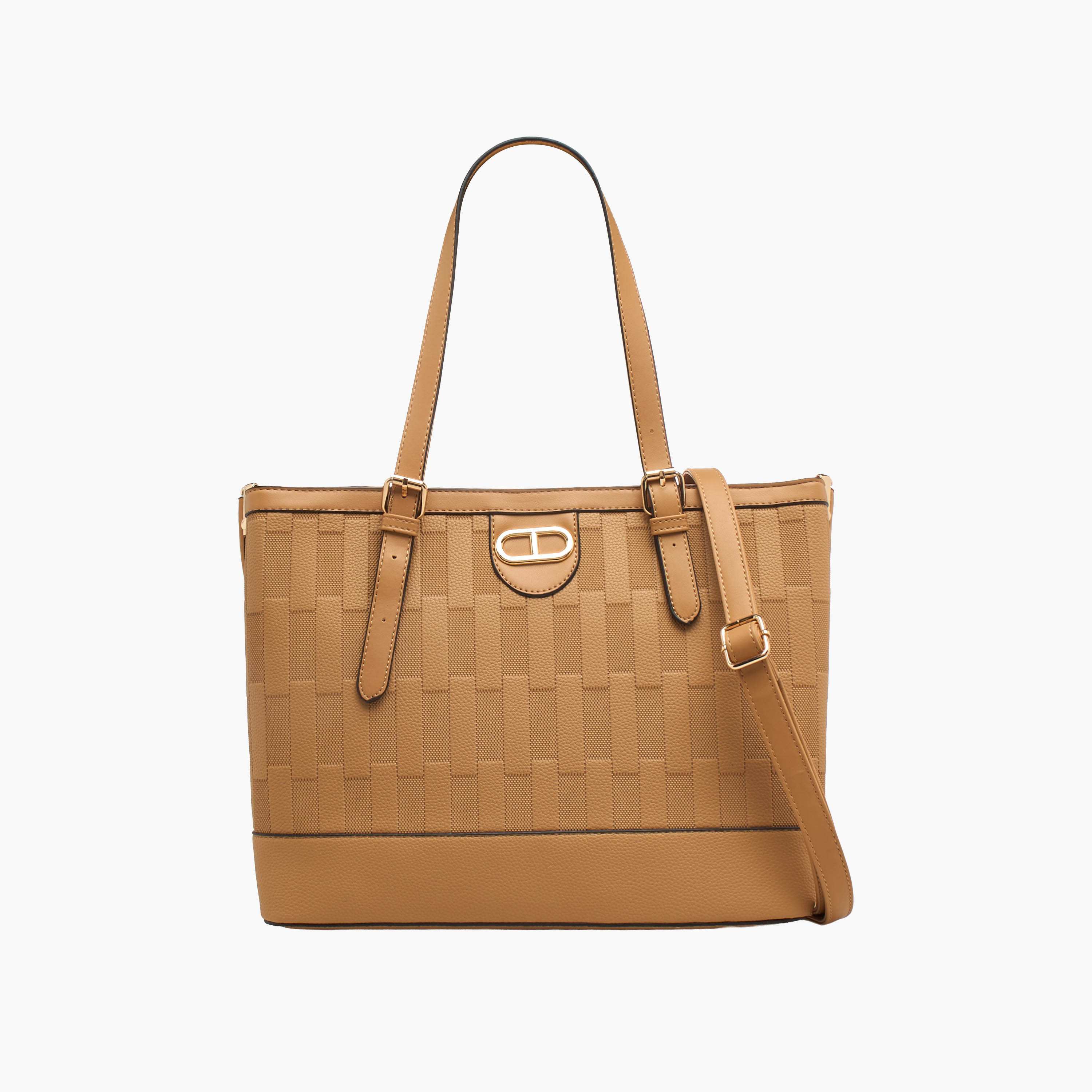 شنطة توتي بارزة الملمس بمقابض مزدوجة من أدور-women-bagsandwallets-handbags-image-1