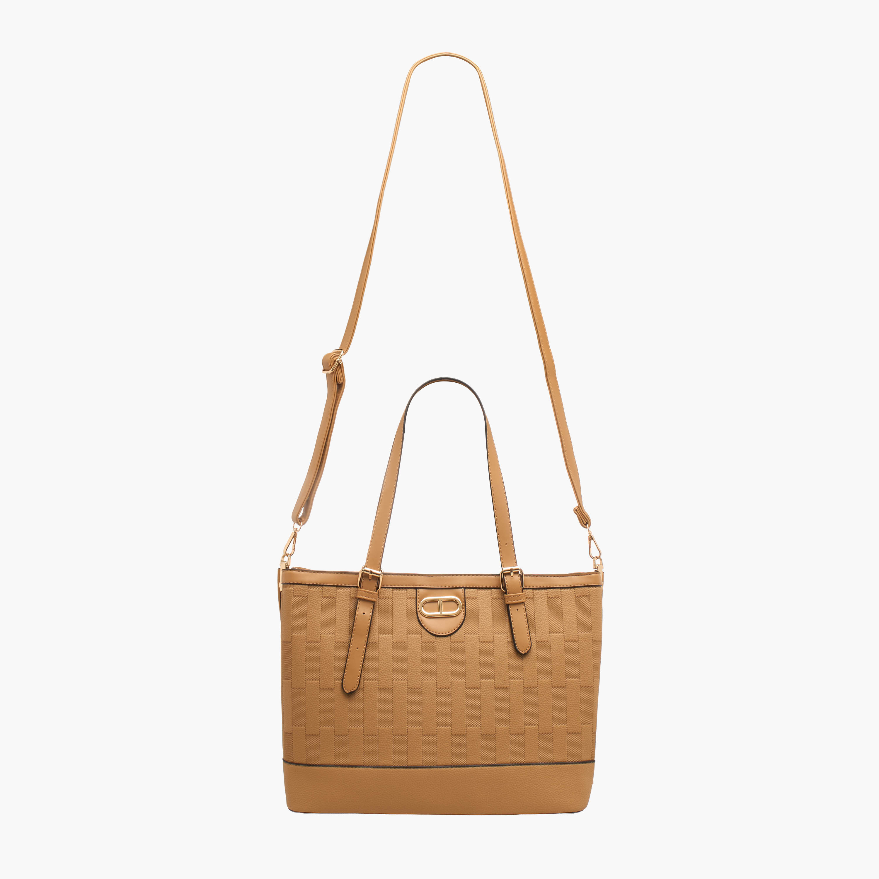 شنطة توتي بارزة الملمس بمقابض مزدوجة من أدور-women-bagsandwallets-handbags-image-3