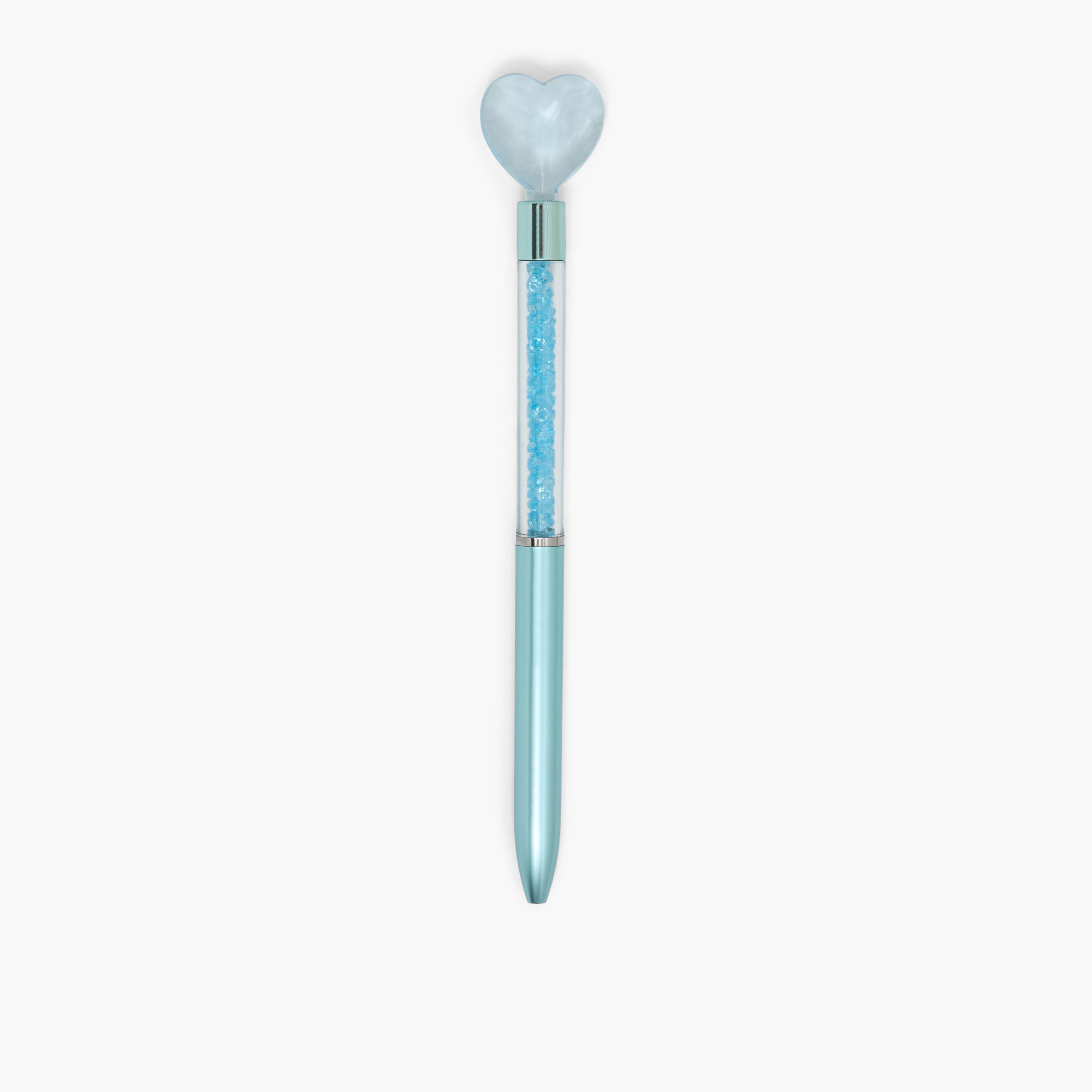 Heart Topped Ball Pen - Black Ink-school-stationery-pensandpencils-image-1
