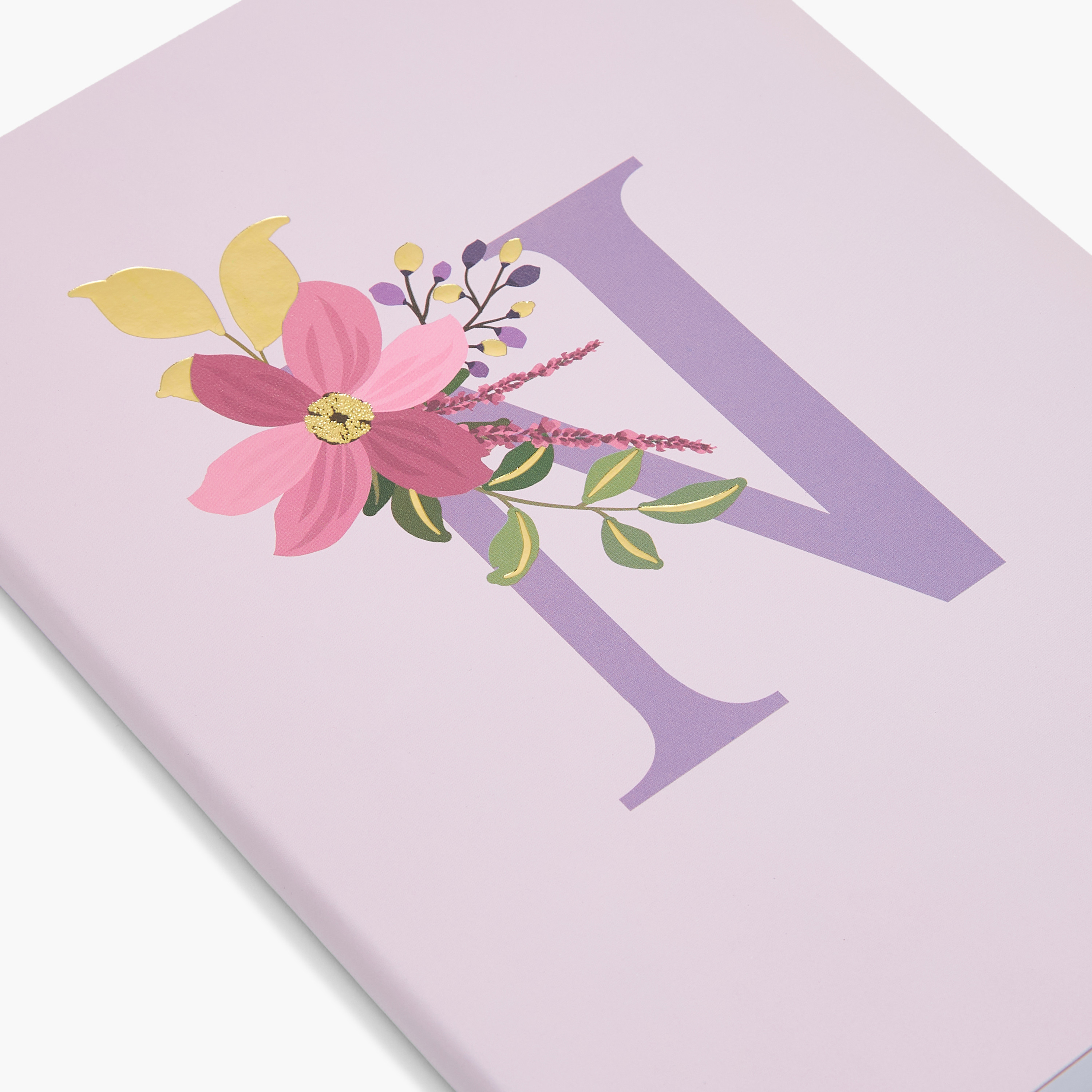 Floral Initial Print Soft Cover Notebook with 96 Pages-school-stationery-notebooks-image-4