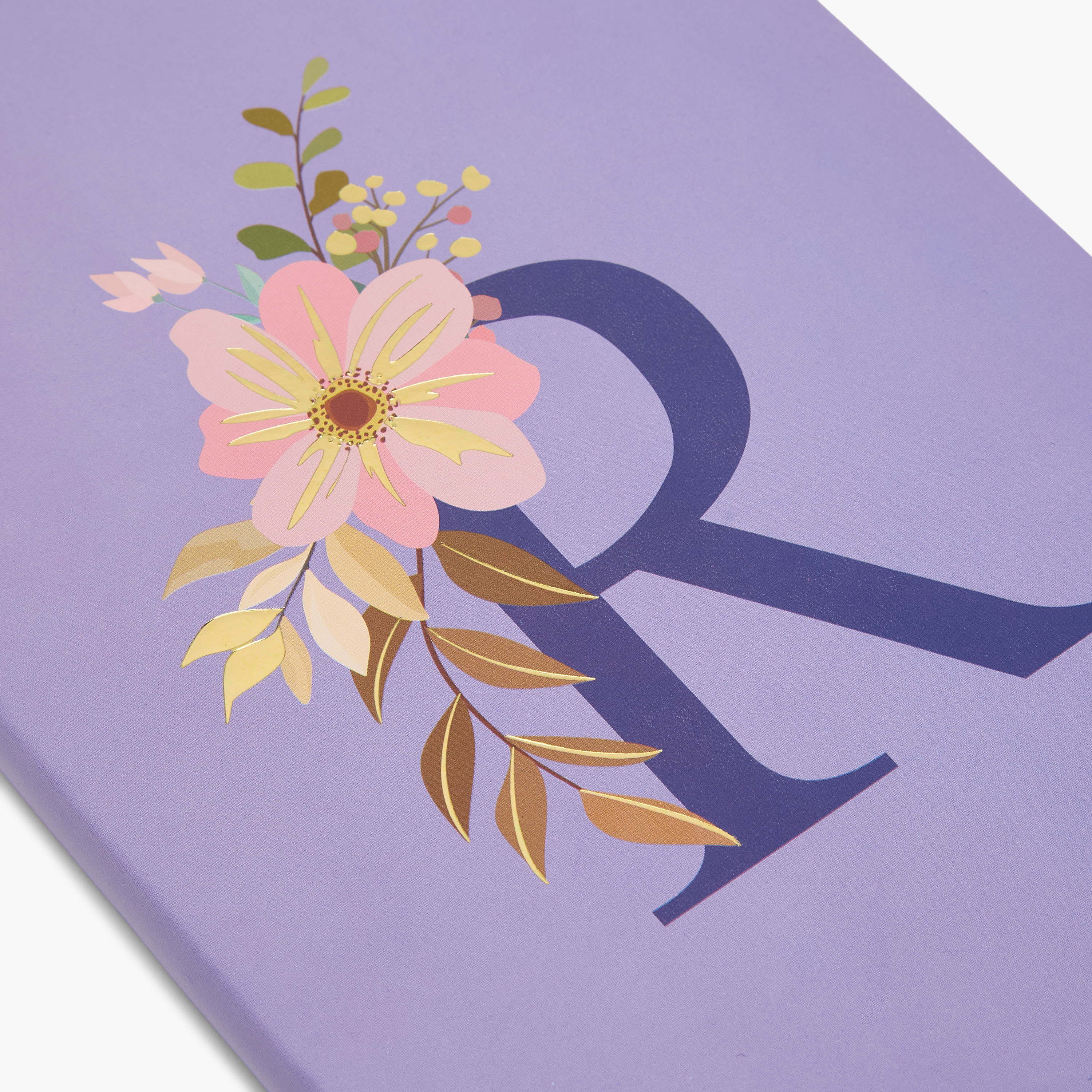 Floral Initial Print Soft Cover Notebook with 96 Pages-school-stationery-notebooks-image-3