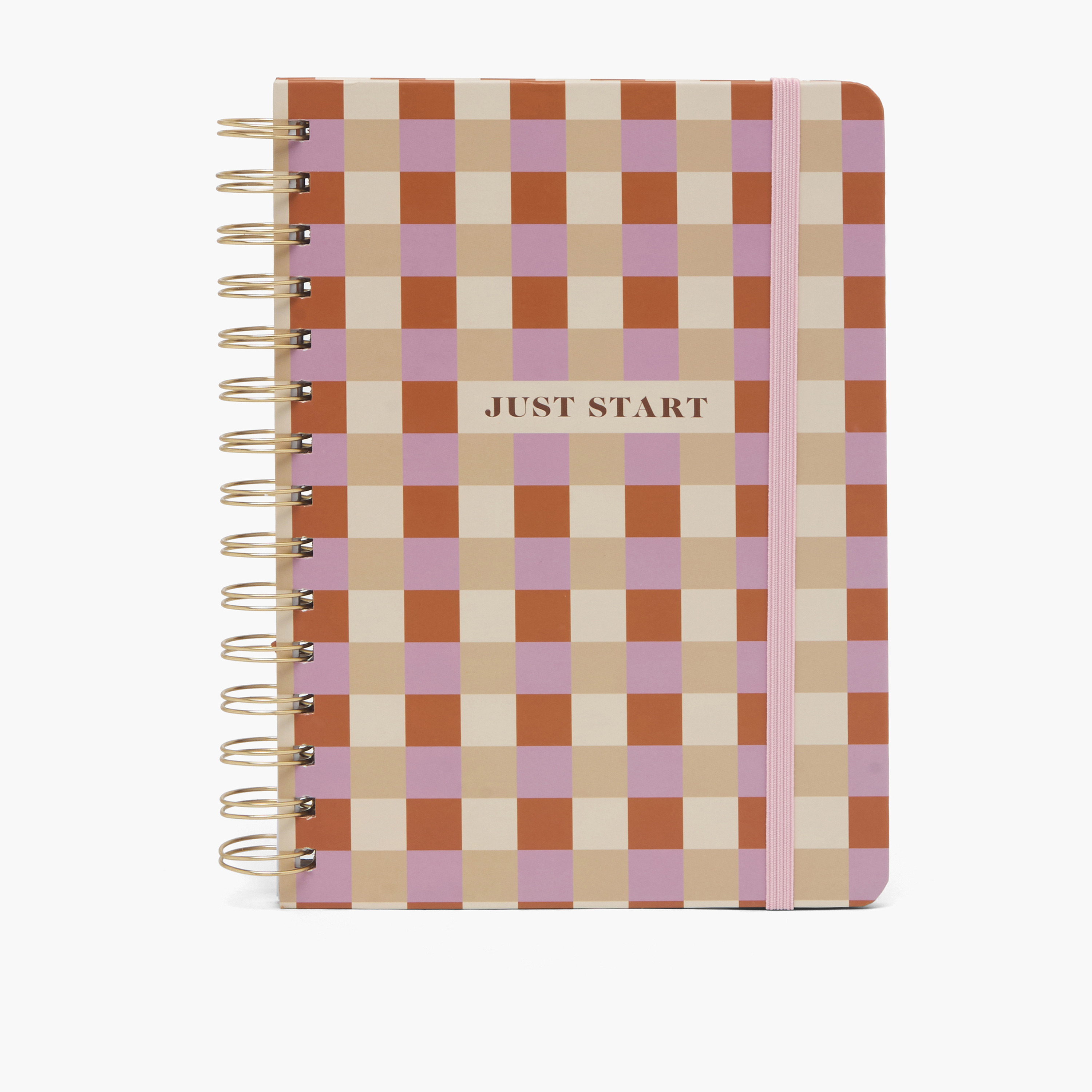 Check Print Notebook with Spiral Binding - 60 Pages-school-stationery-notebooks-image-1