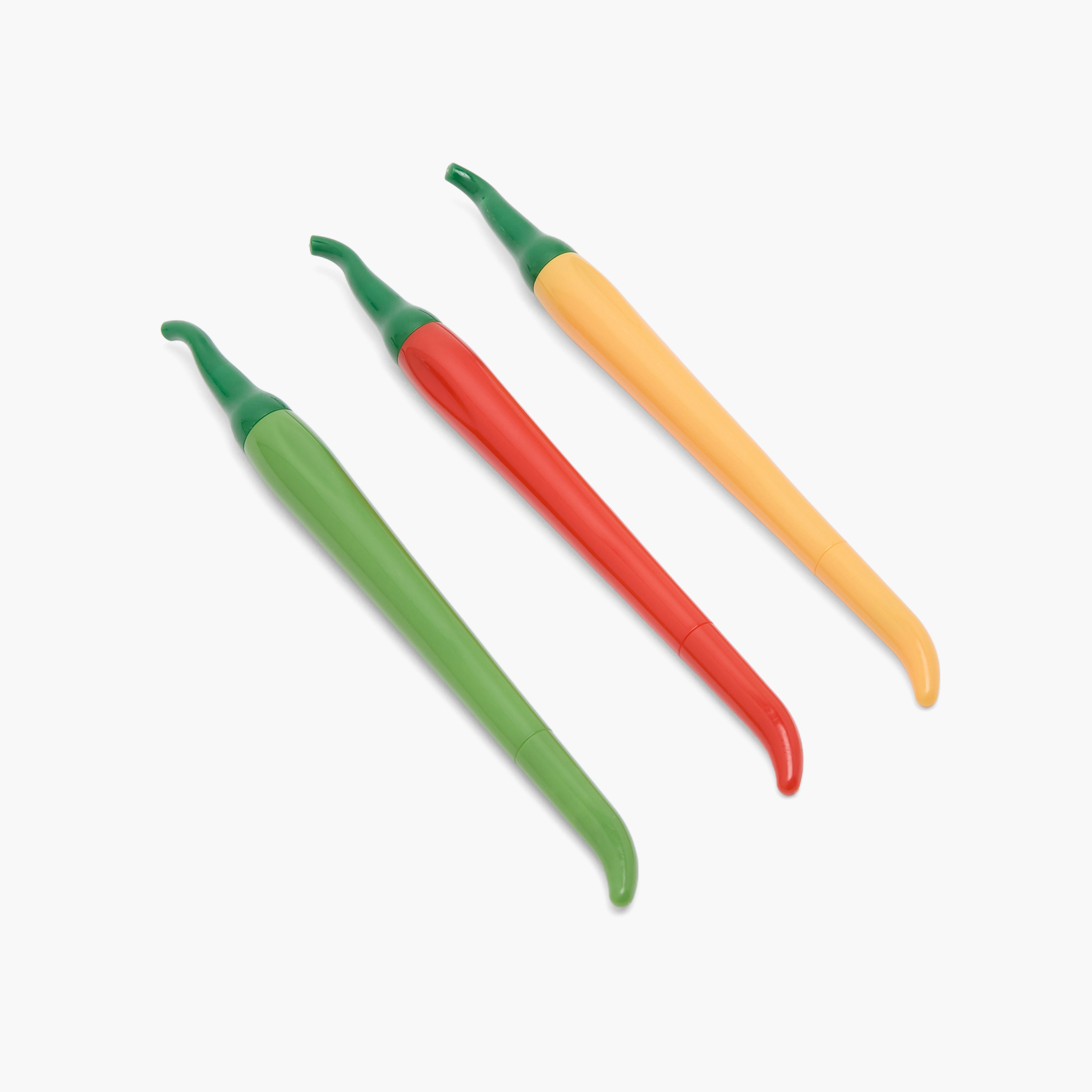 Set of 3 - Chilli Design Pen-school-stationery-pensandpencils-image-1