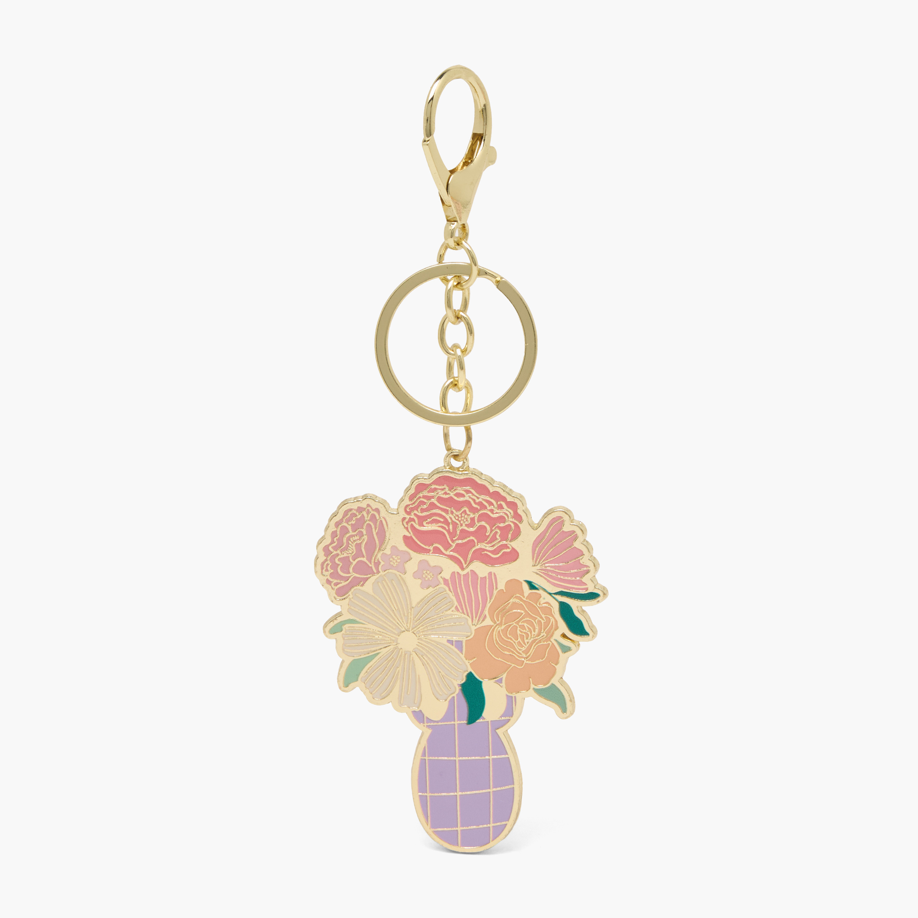 Set of 2 Floral Pen and Key Chain-school-stationery-pensandpencils-image-1