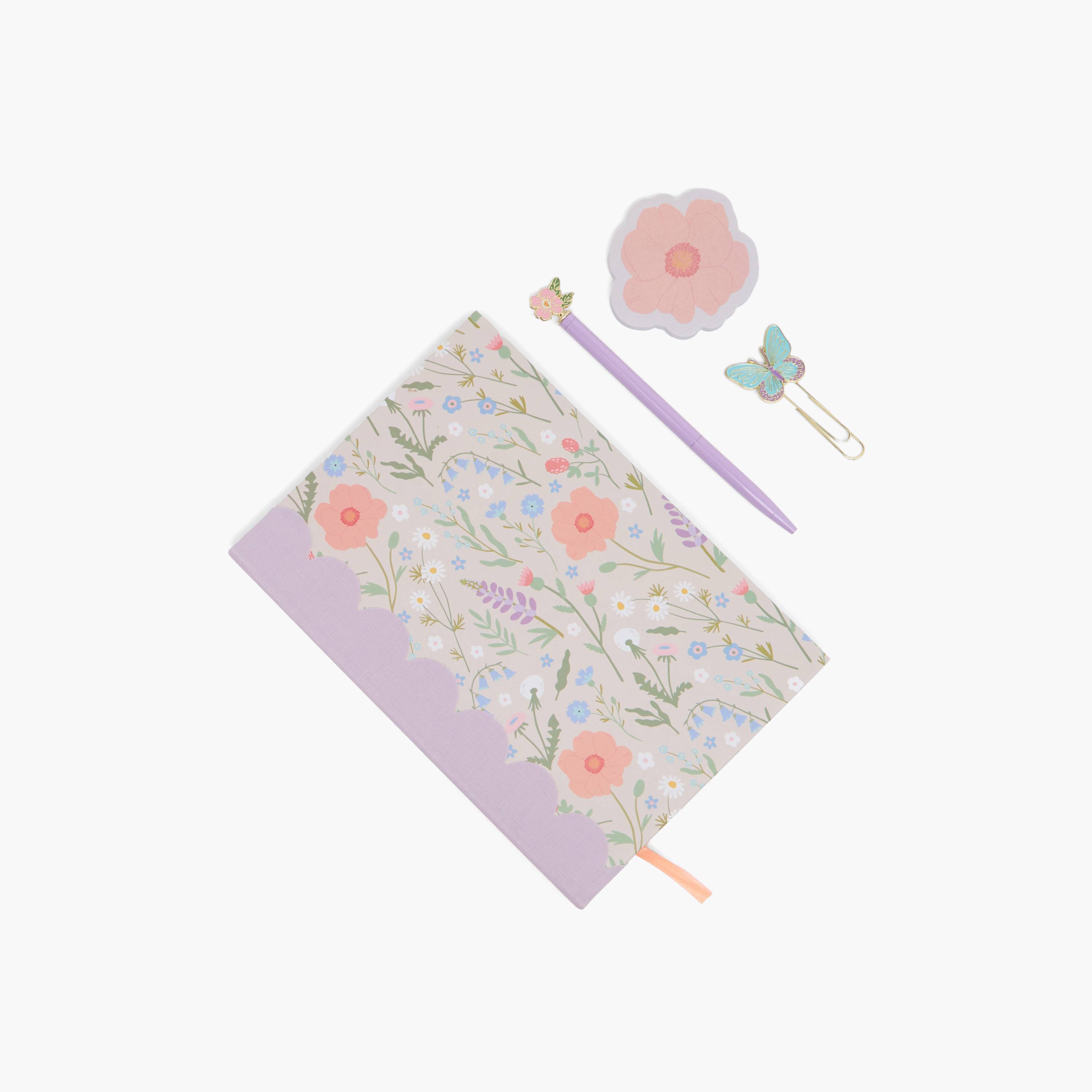 Set of 4 Floral Notebook Gift Set-school-stationery-notebooks-image-1