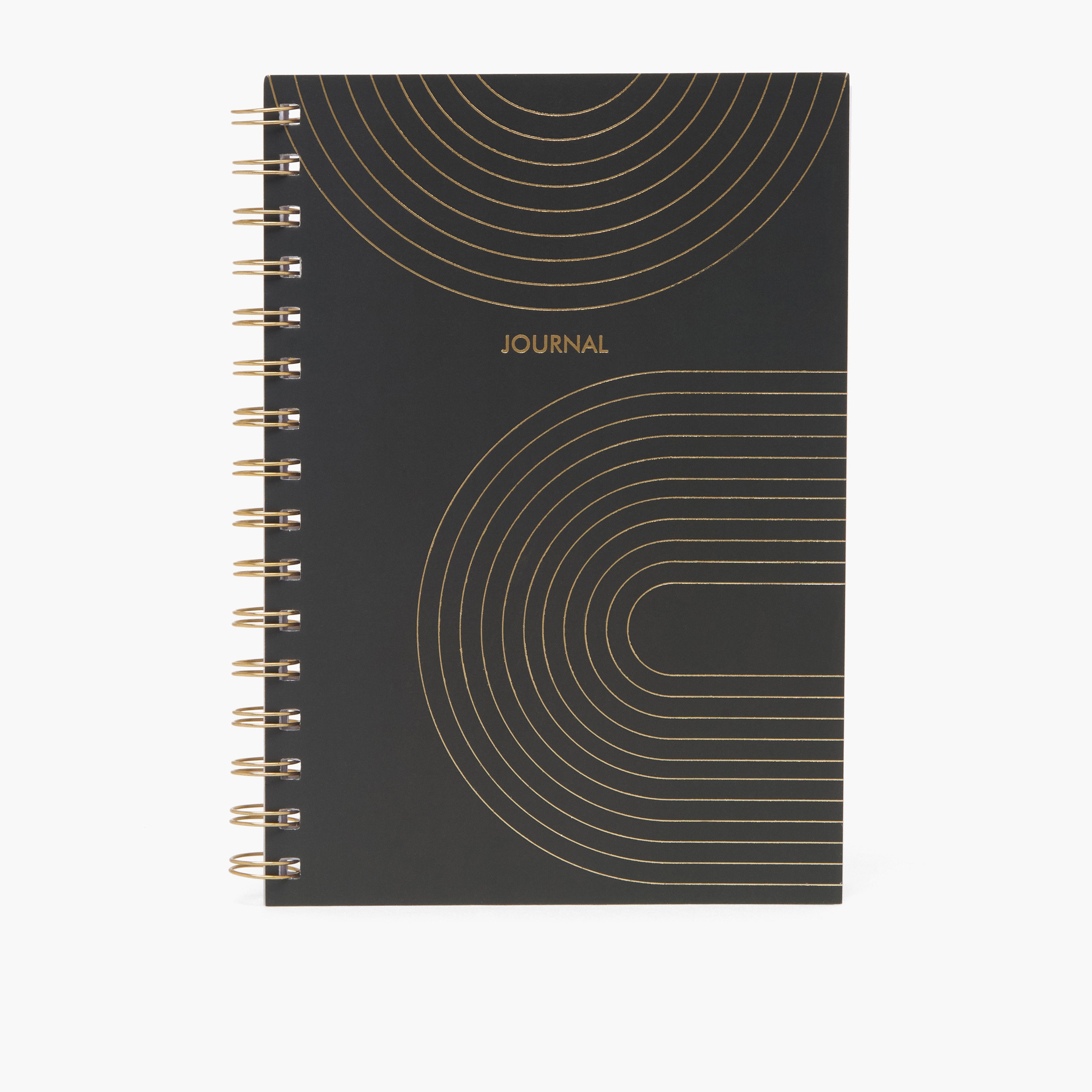 Geometric Print Notebook with Spiral Binding-school-stationery-notebooks-image-1