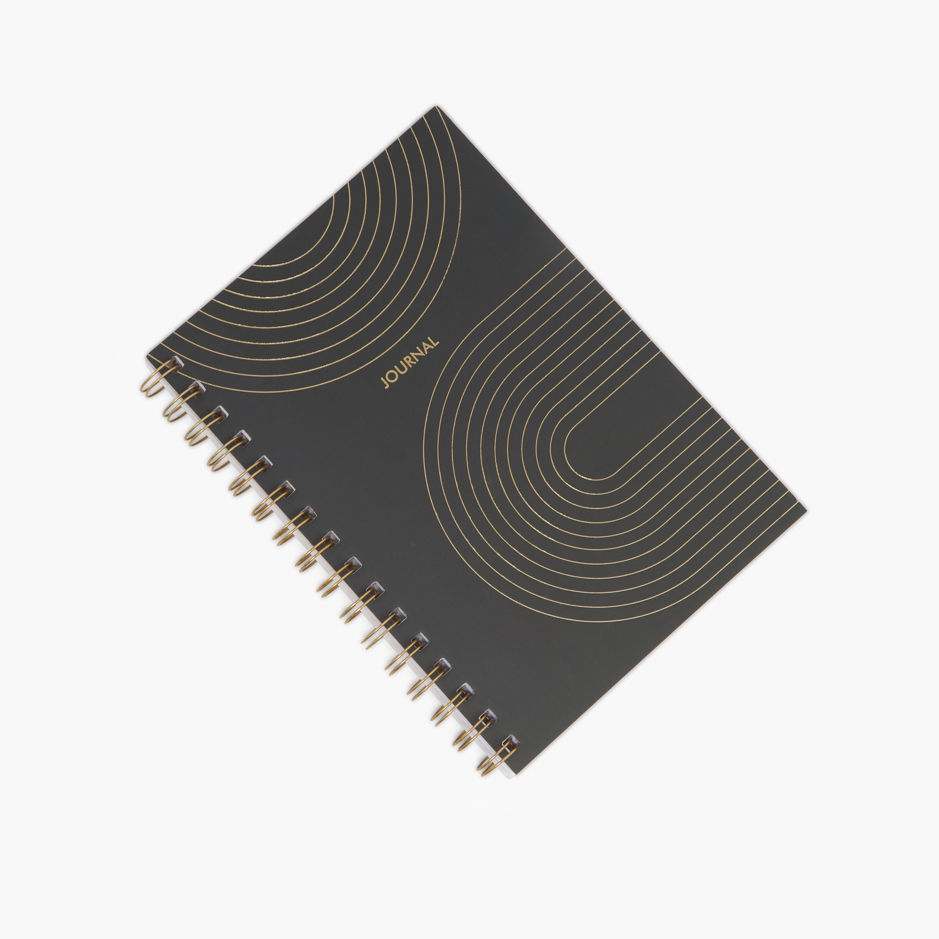 Geometric Print Notebook with Spiral Binding-school-stationery-notebooks-image-2