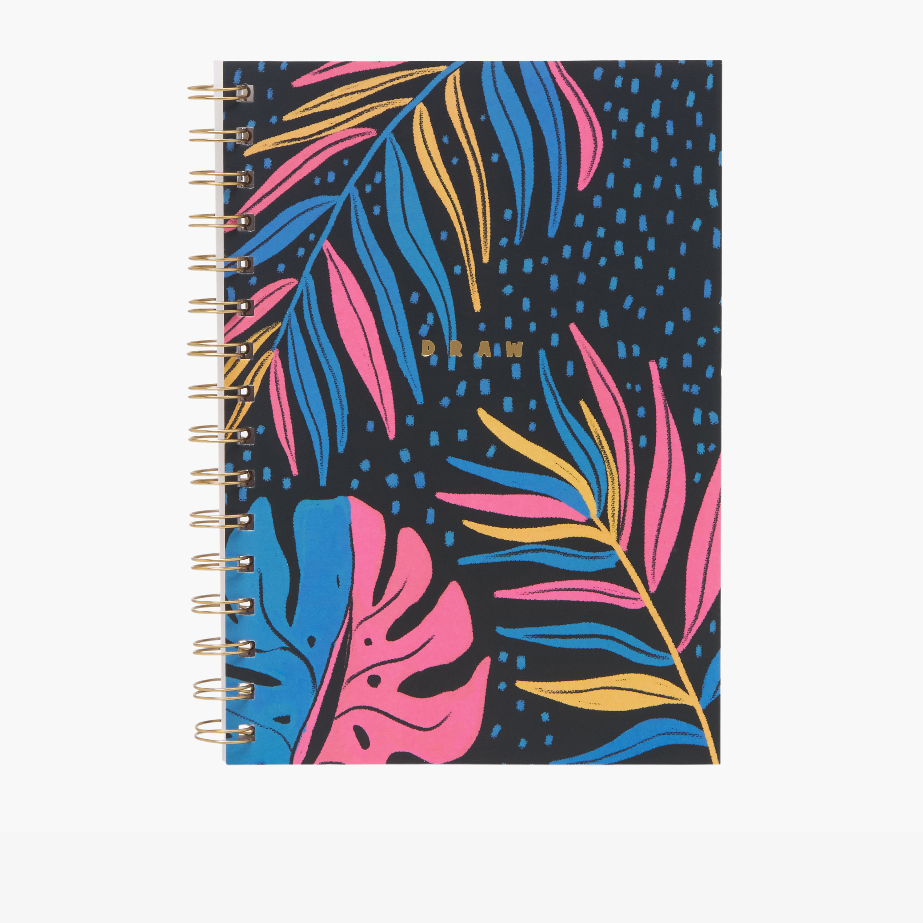 Tropical Print Notebook with Spiral Binding-school-stationery-notebooks-image-1