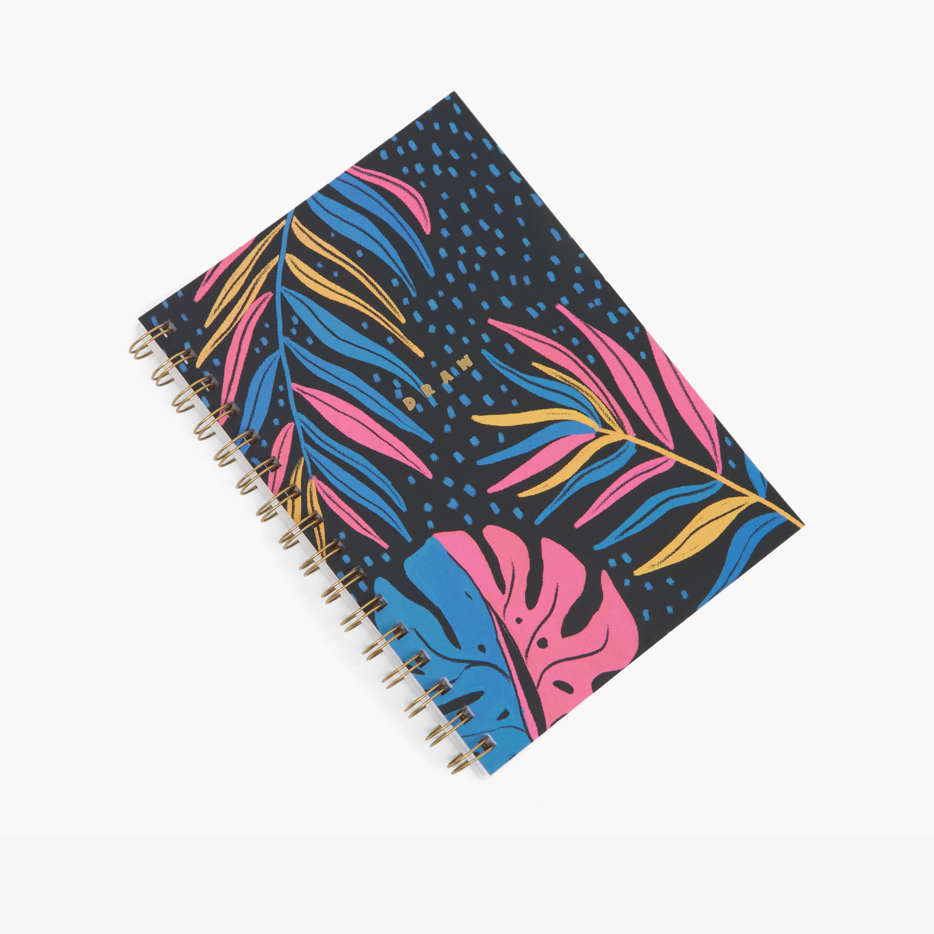 Tropical Print Notebook with Spiral Binding-school-stationery-notebooks-image-2