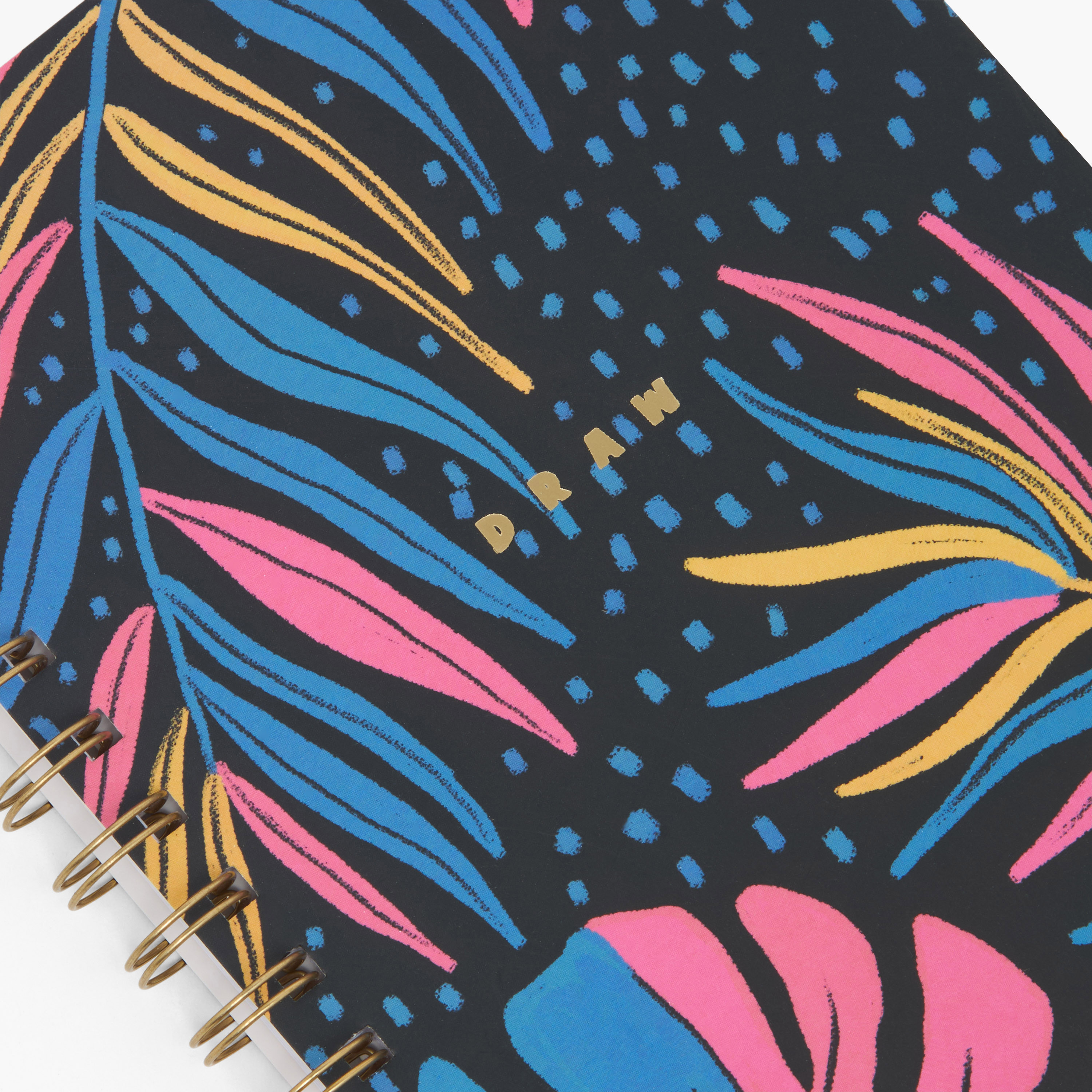 Tropical Print Notebook with Spiral Binding-school-stationery-notebooks-image-3