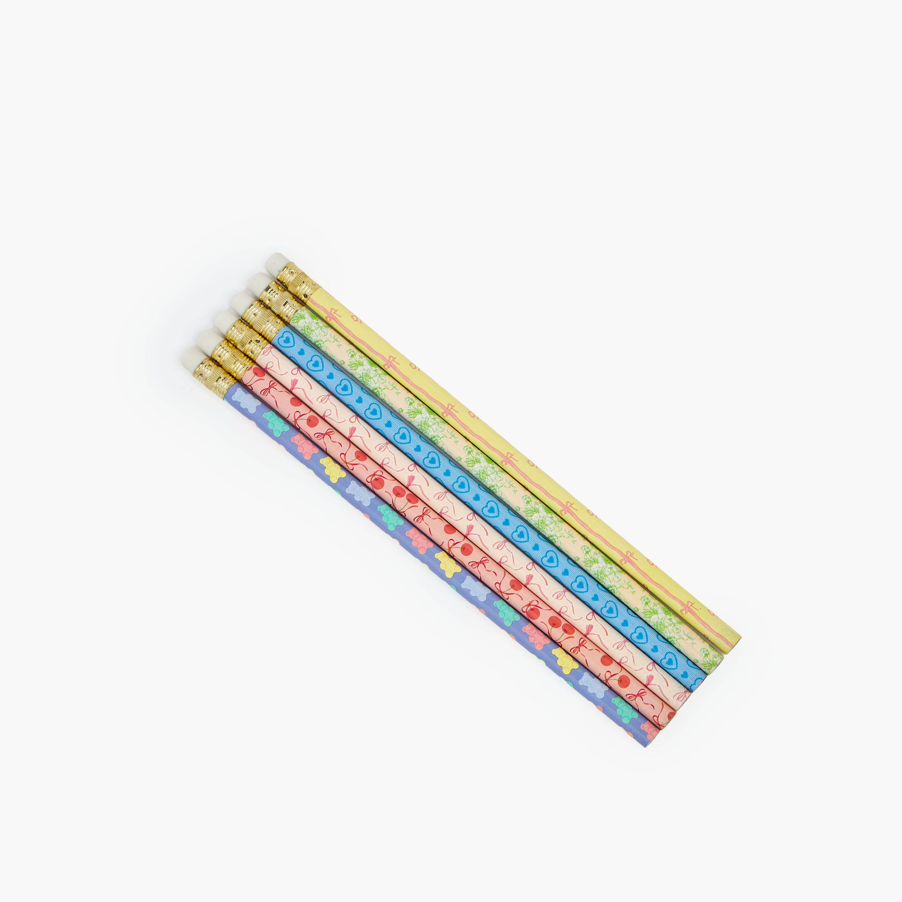 Assorted Print Wooden Pencil - Set of 6-school-stationery-pensandpencils-image-2