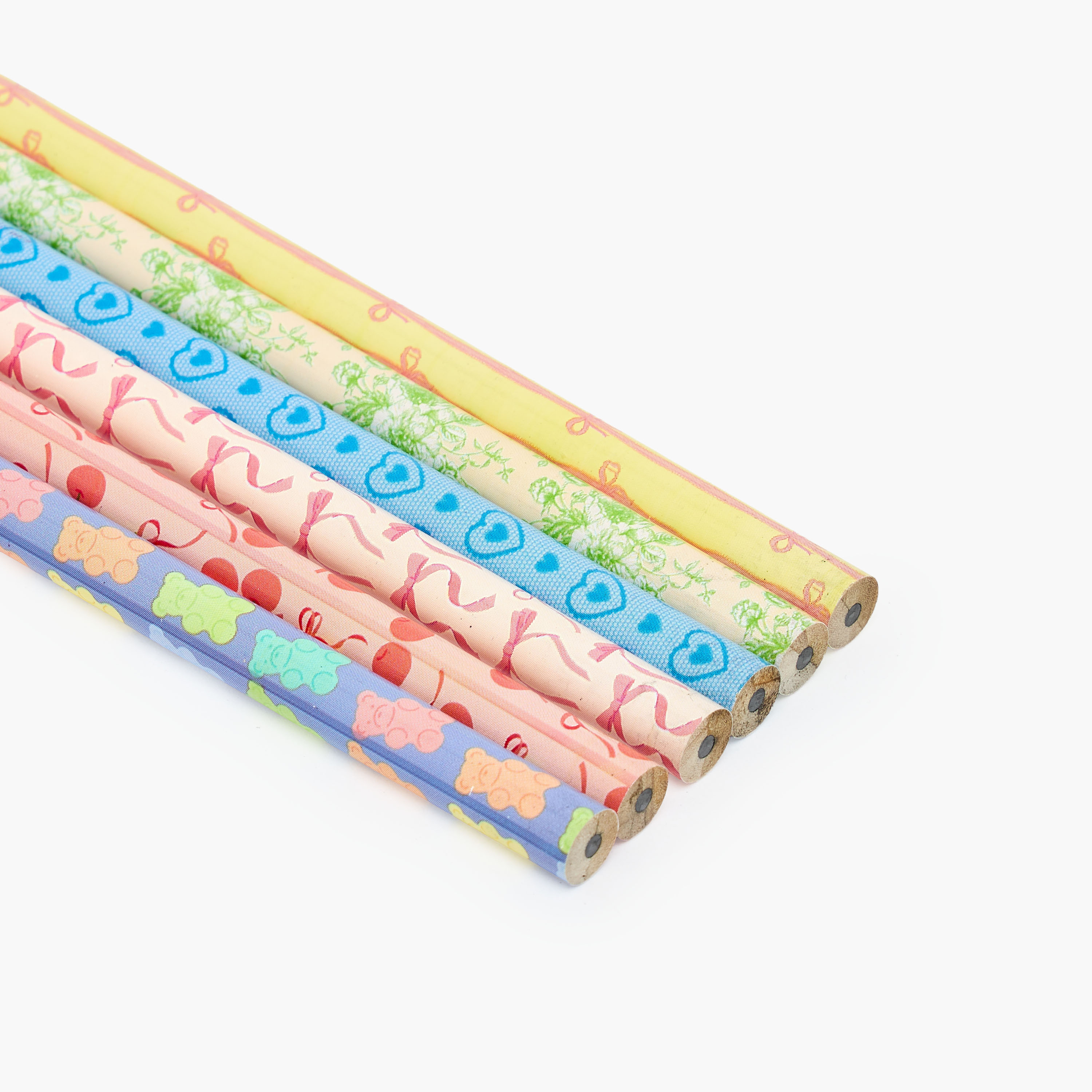 Assorted Print Wooden Pencil - Set of 6-school-stationery-pensandpencils-image-3