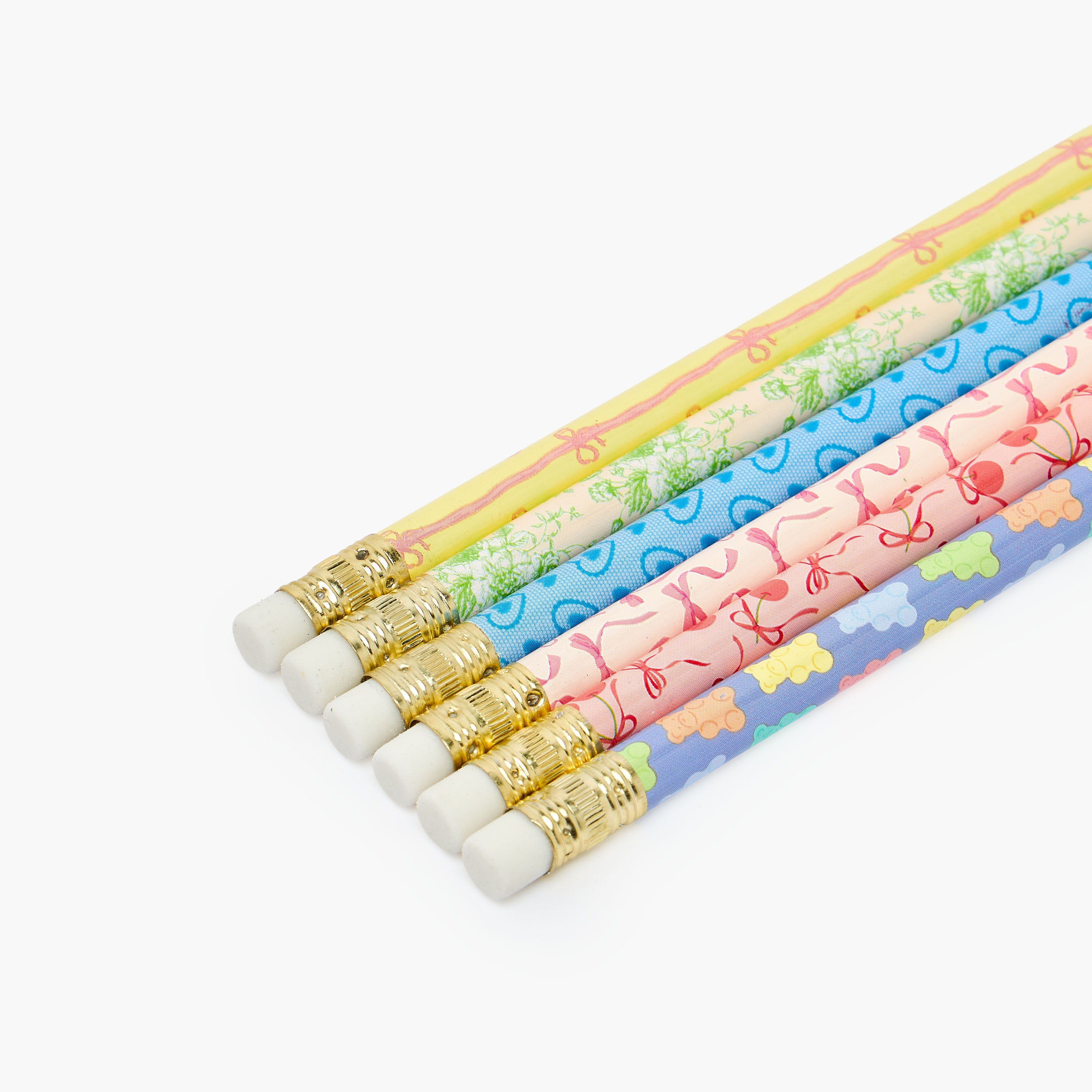 Assorted Print Wooden Pencil - Set of 6-school-stationery-pensandpencils-image-4