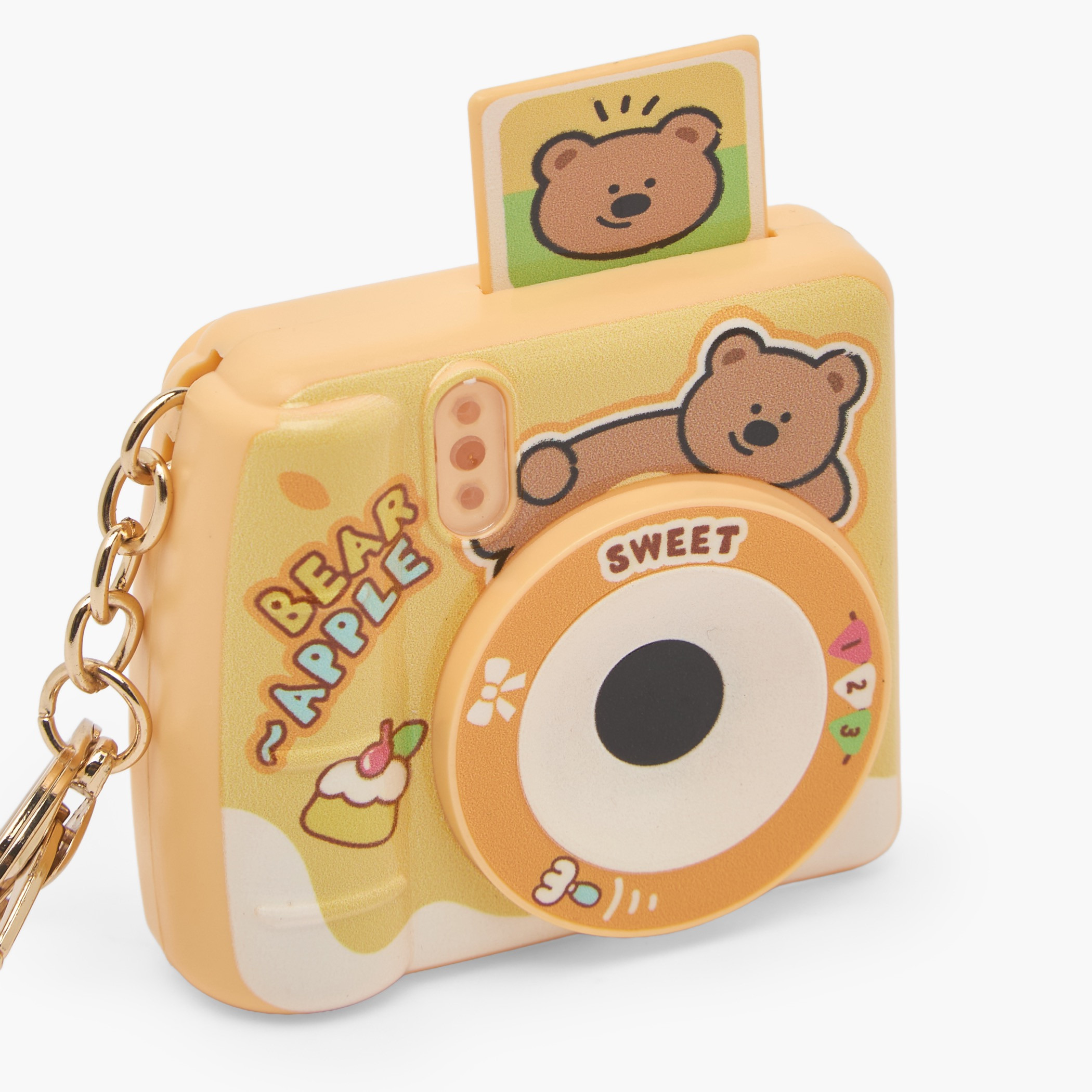 Simulated Polaroid Key Chain with Bear Design-girls-accessories-keyringsandbagcharms-image-4
