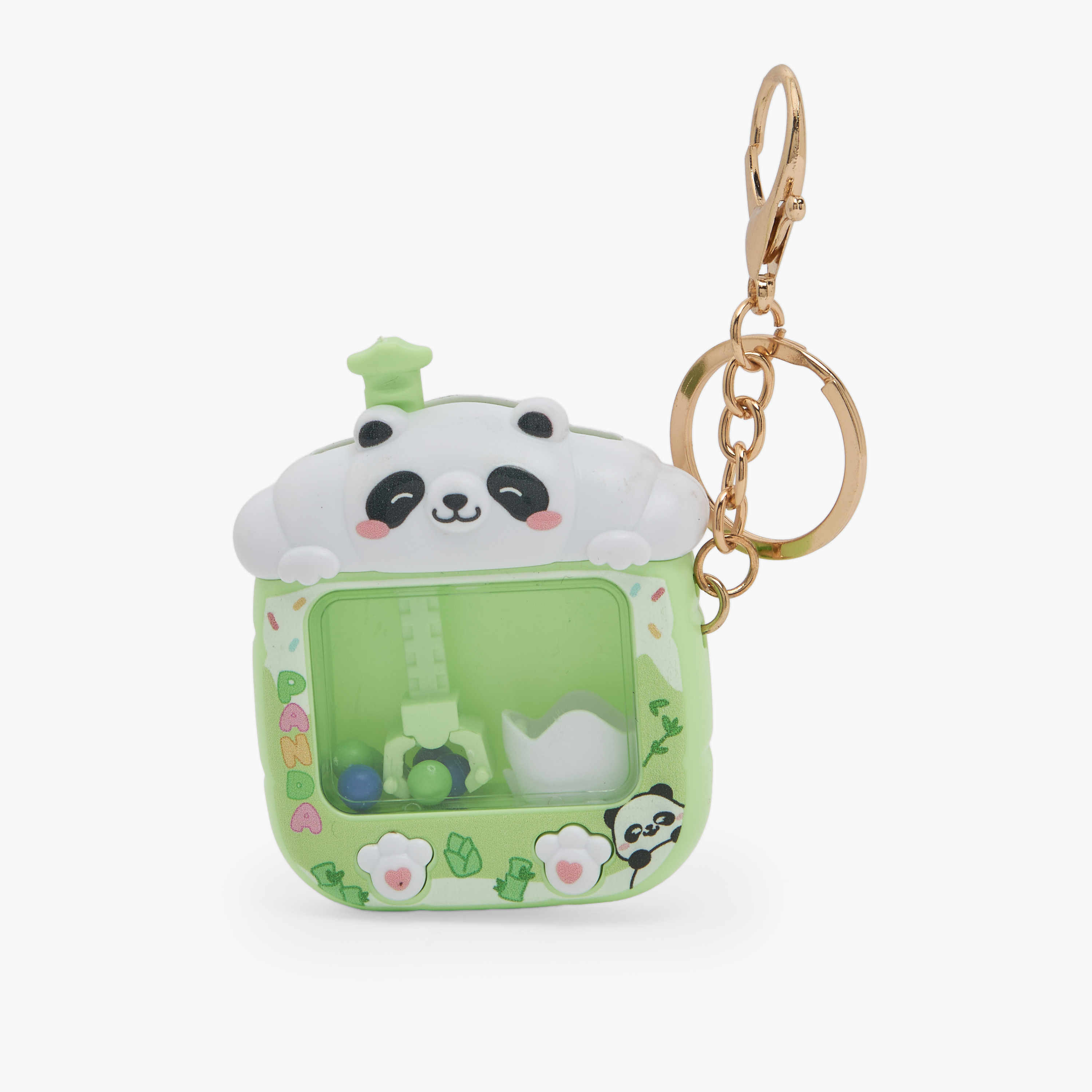 Panda Claw Machine Key Chain-girls-accessories-keyringsandbagcharms-image-1
