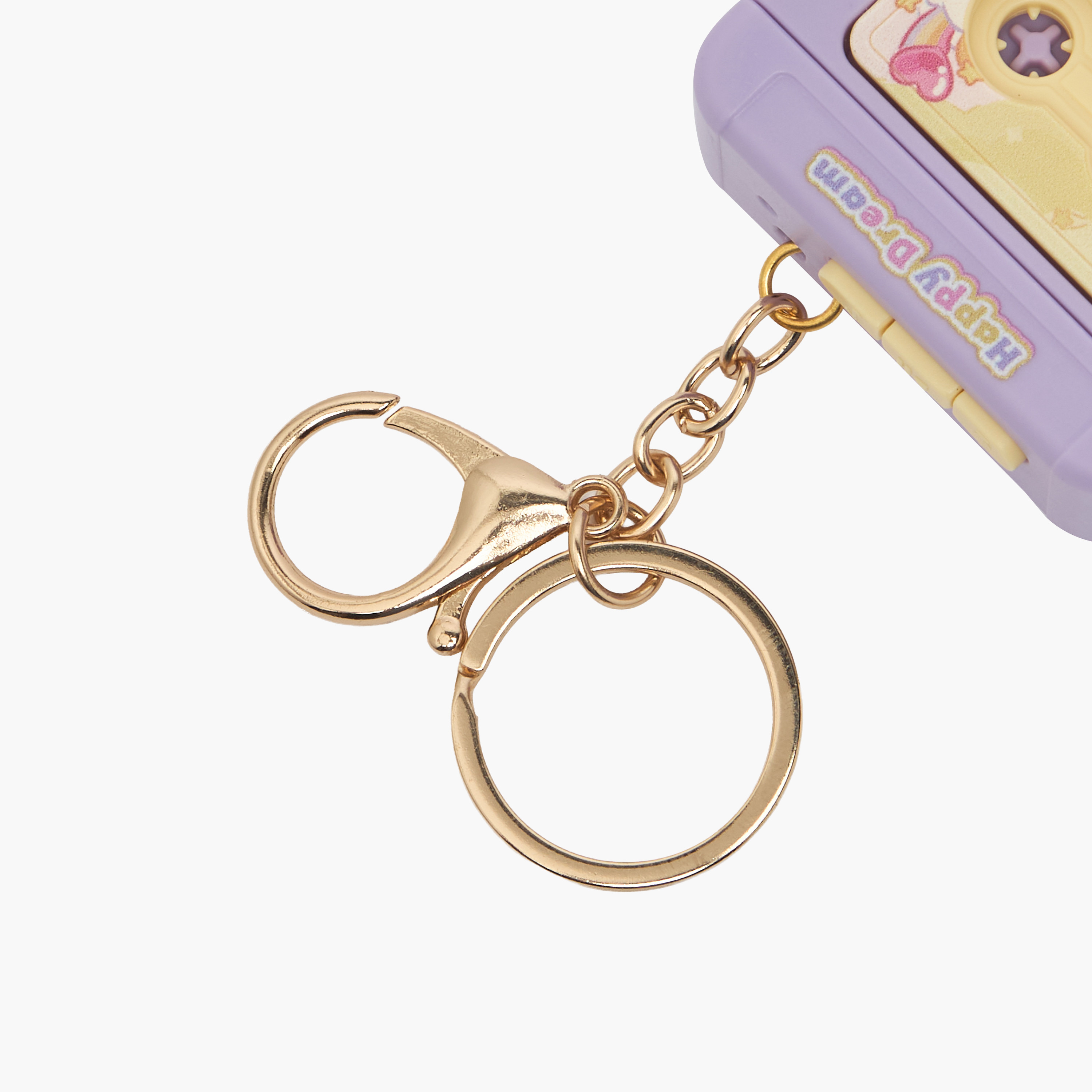 Retro Cassette Player Keychain with Lobster Claps-girls-accessories-keyringsandbagcharms-image-5