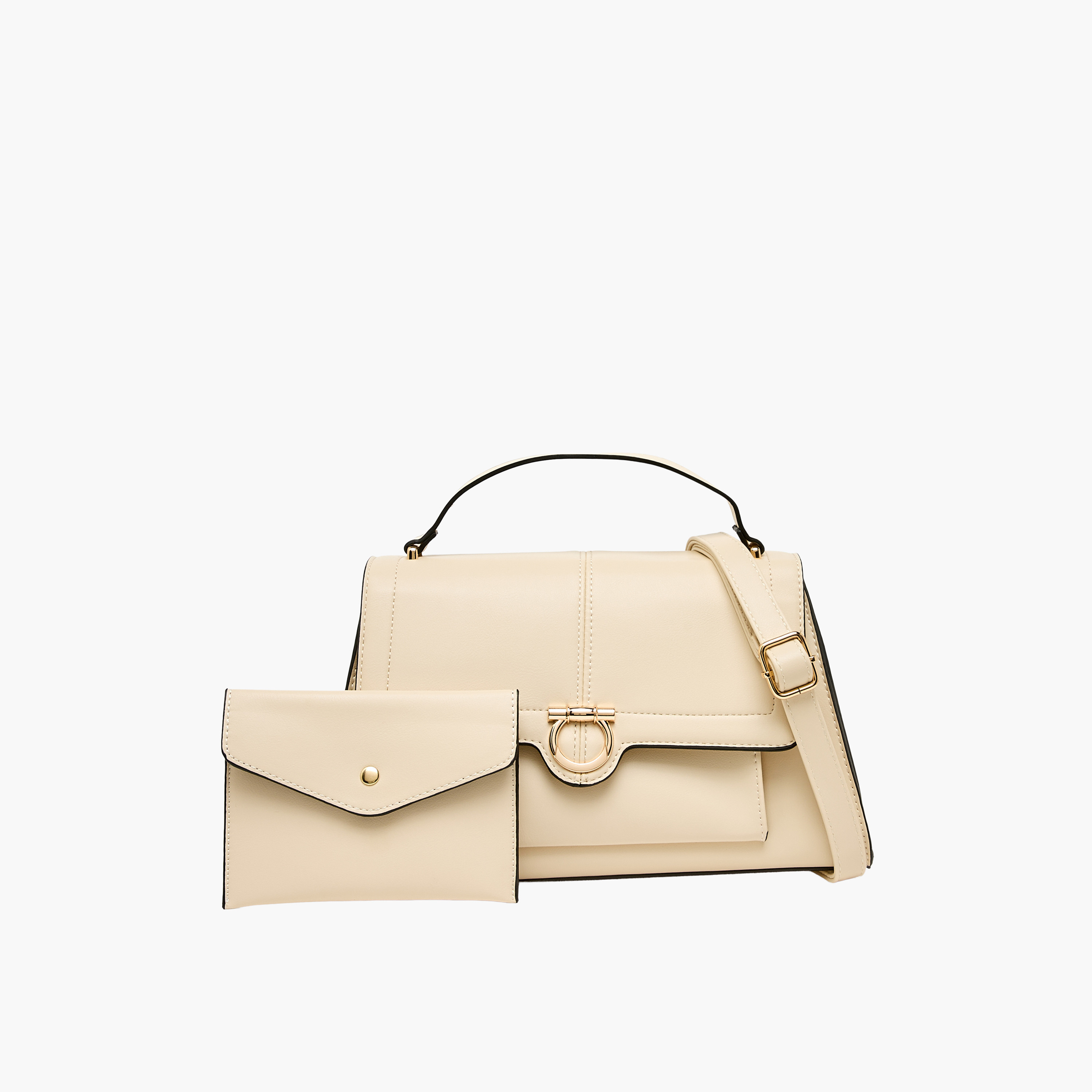 Sasha Solid Crossbody Bag with Pouch-women-bagsandwallets-handbags-image-1