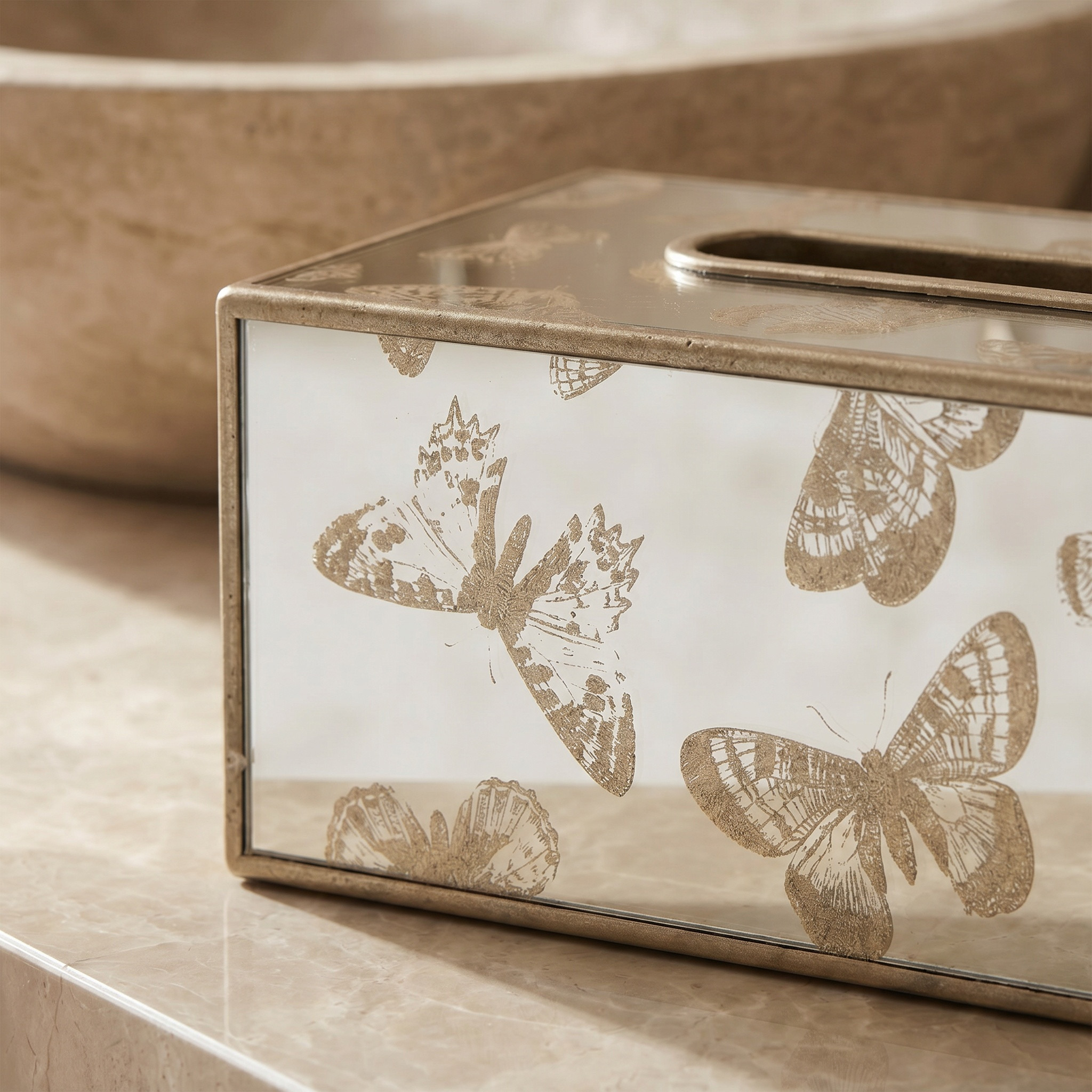 Butterfly Print Tissue Box-household-bathandlaundry-bathaccessories-tissueboxesandcottonjars-image-4