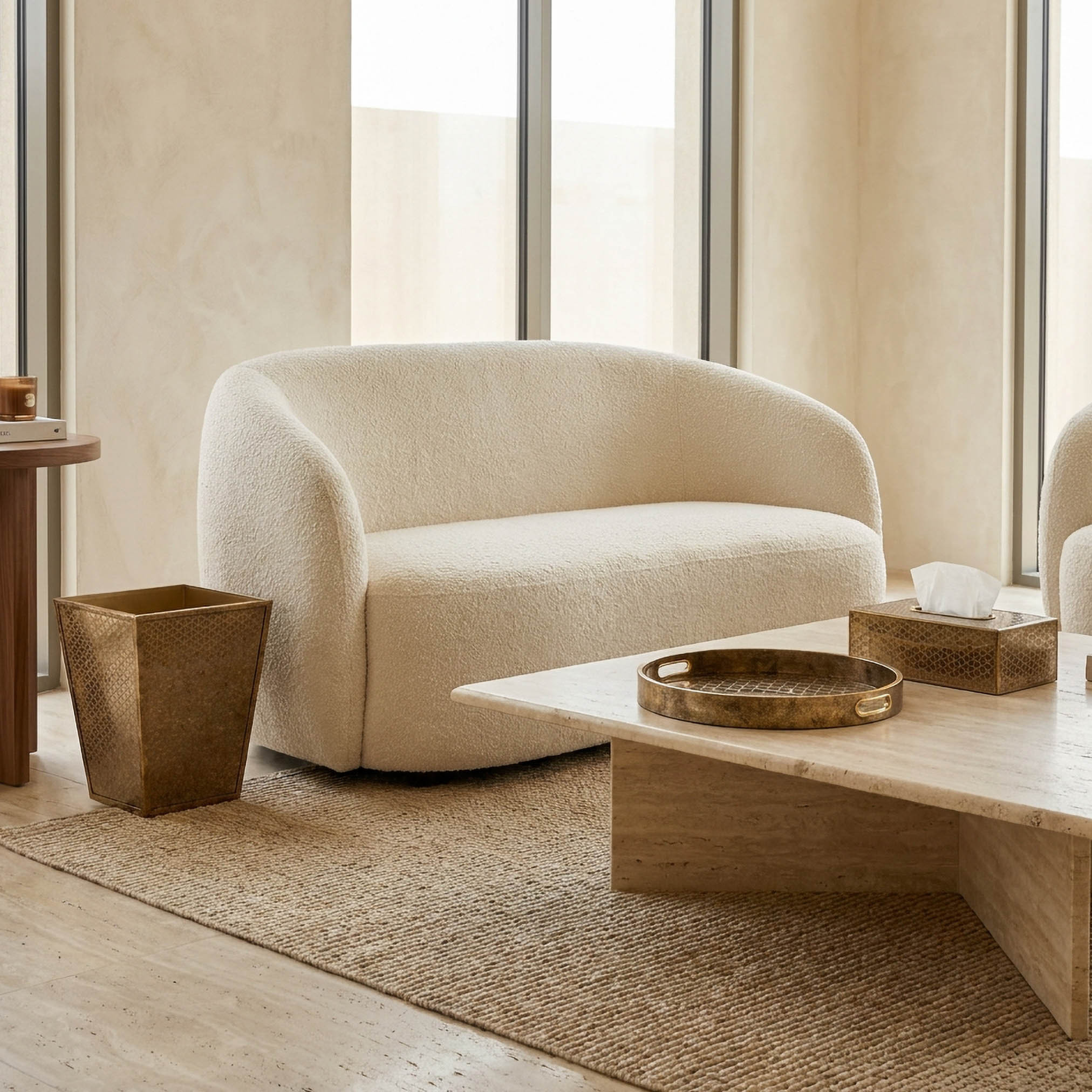 صينية مستديرة بطبعات من جيو - 37 سم-household-decor-boxesandtrays-image-5