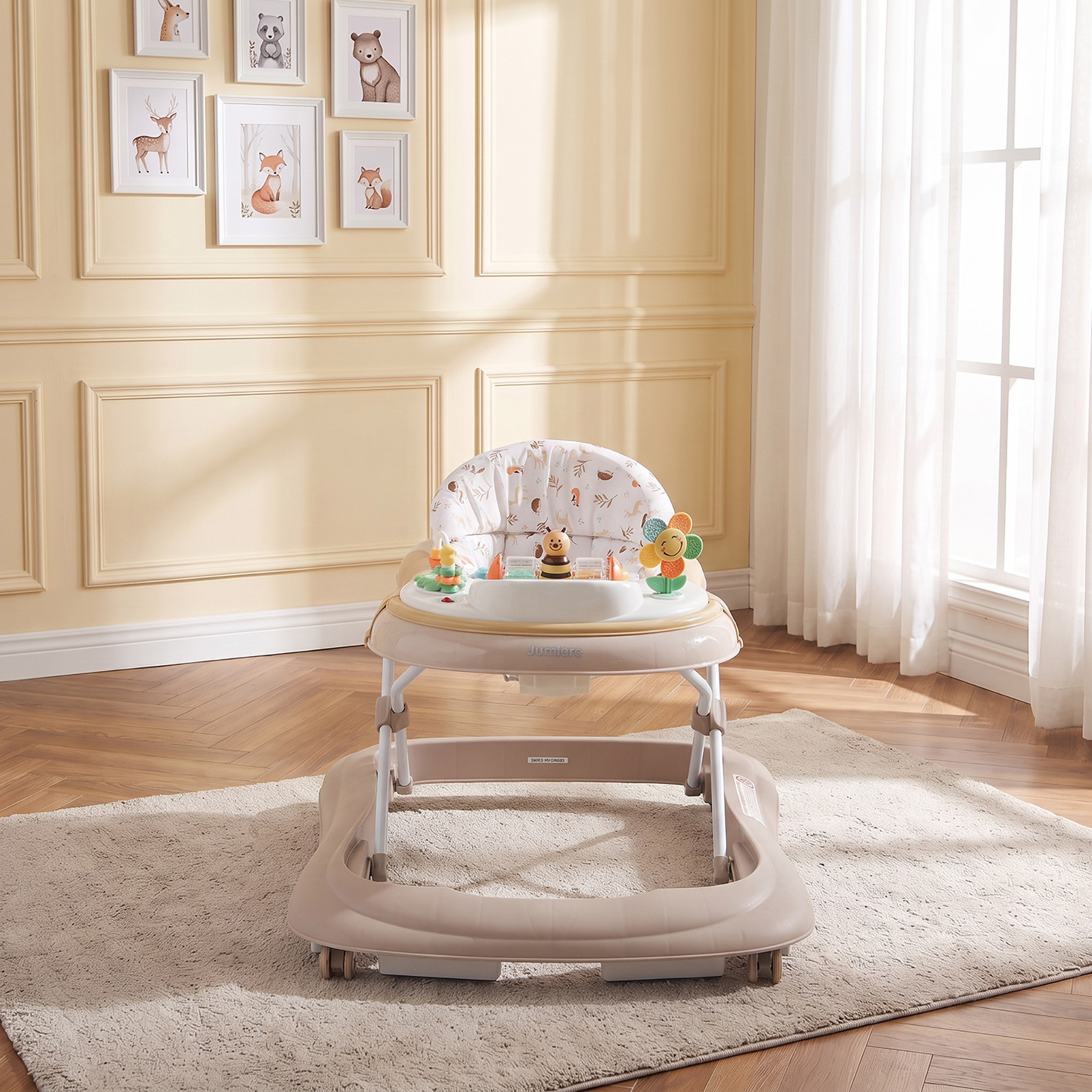 Juniors Scarlet Baby Walker with Safari Print-baby-infantactivity-walkers-image-2