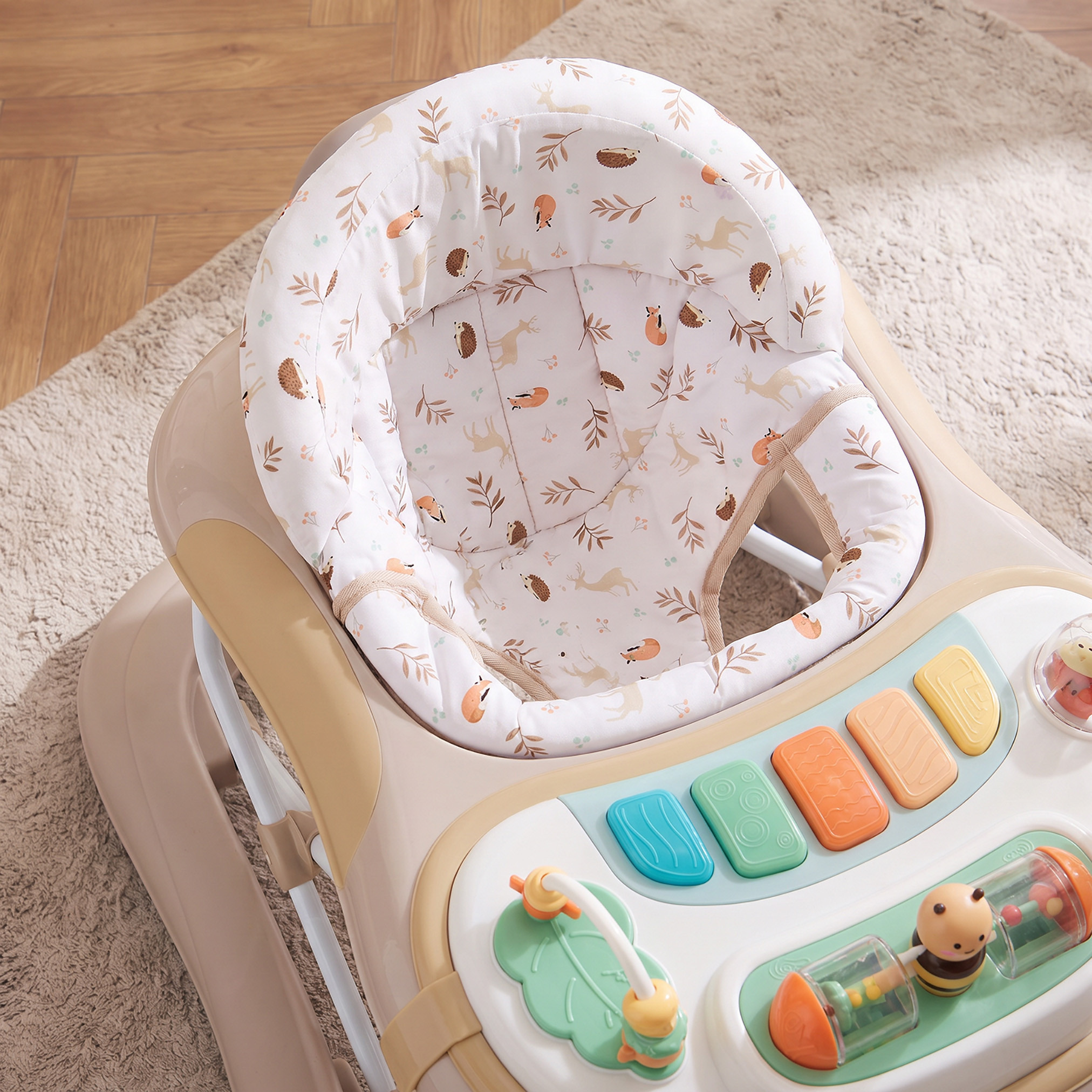 Juniors Scarlet Baby Walker with Safari Print-baby-infantactivity-walkers-image-5