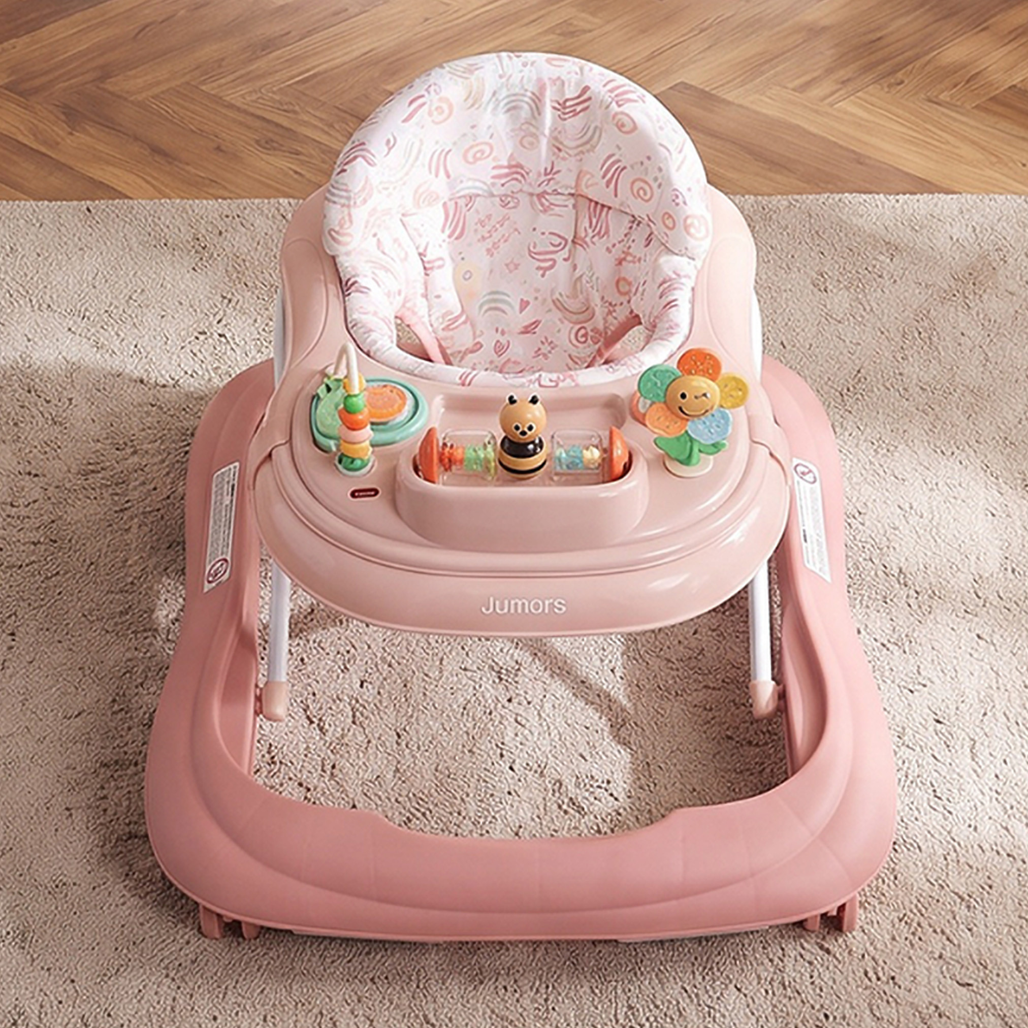 Juniors Scarlet Baby Walker with Safari Print-baby-infantactivity-walkers-image-4