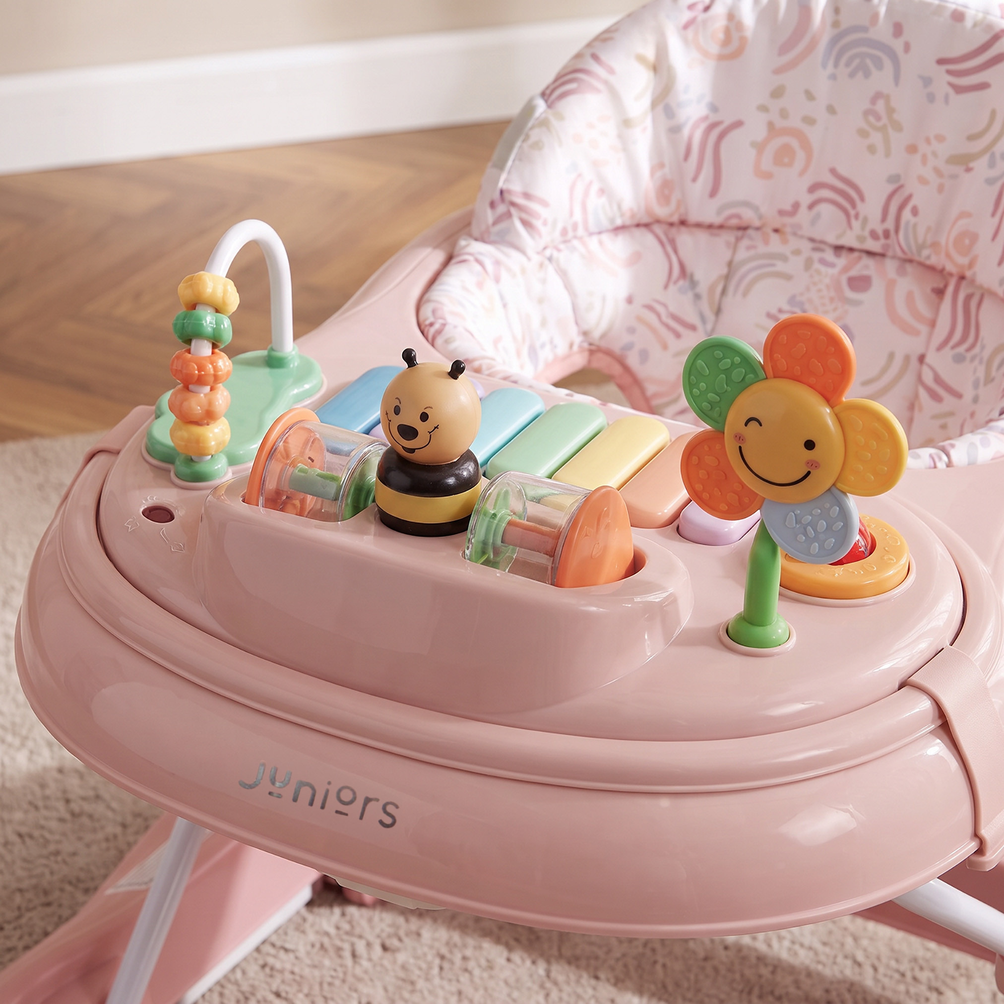 Juniors Scarlet Baby Walker with Safari Print-baby-infantactivity-walkers-image-7