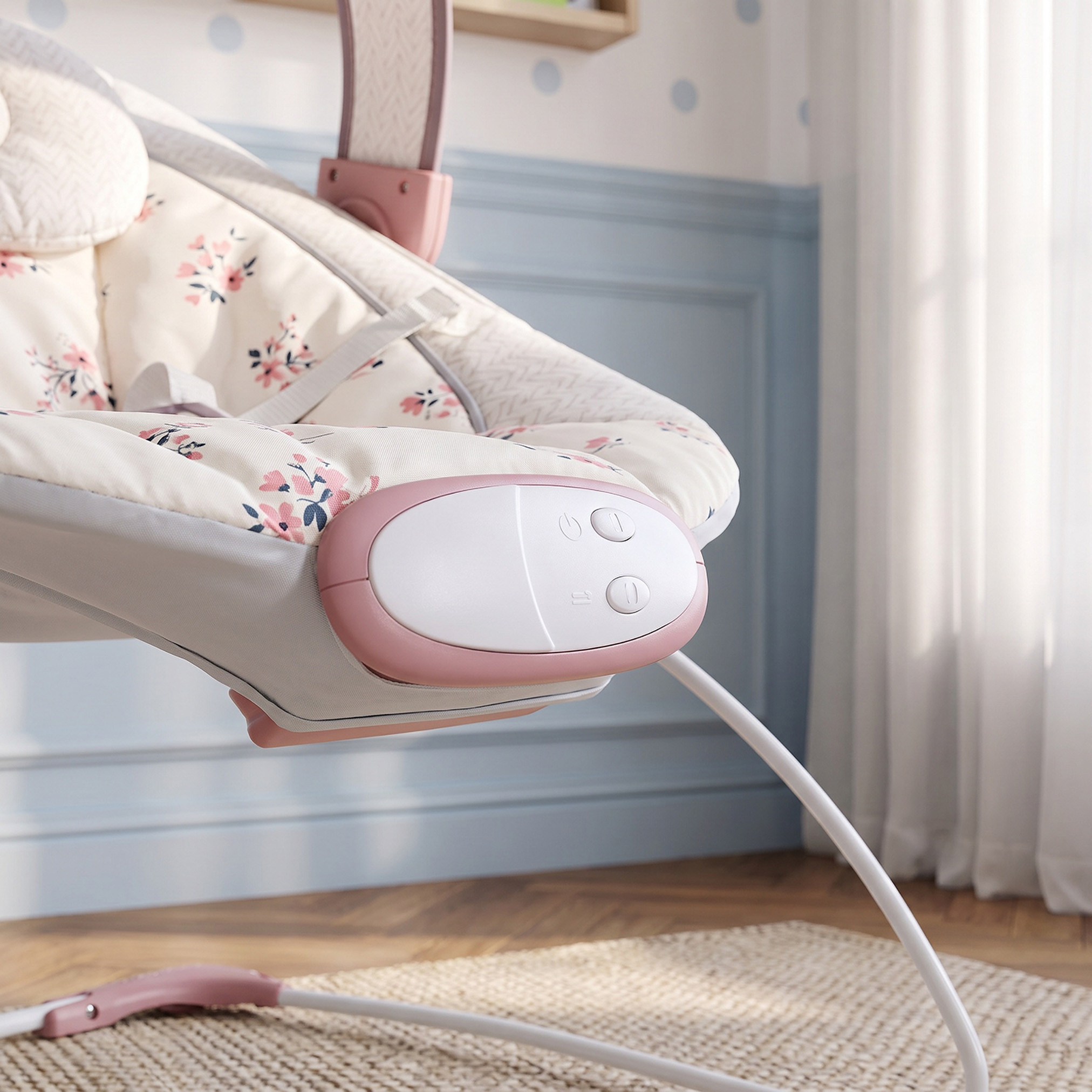 Juniors Alora Baby Bouncer with Removable Toy Bar-baby-infantactivity-bouncers-image-3