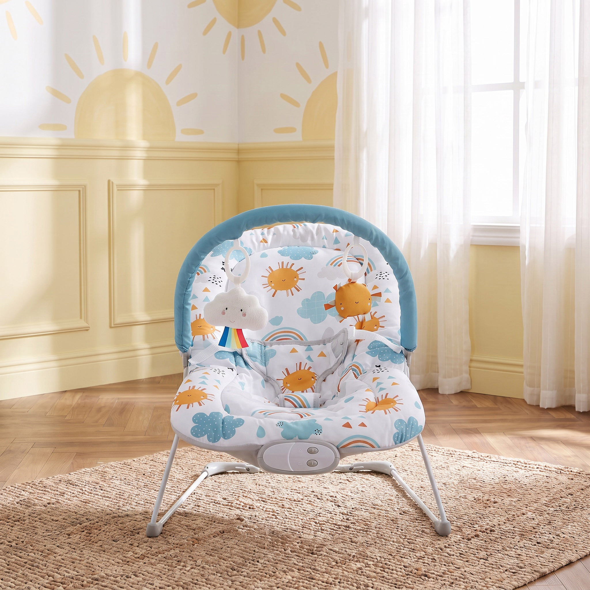 Juniors Zinnia Cloud Print Baby Bouncer-baby-infantactivity-bouncers-image-3