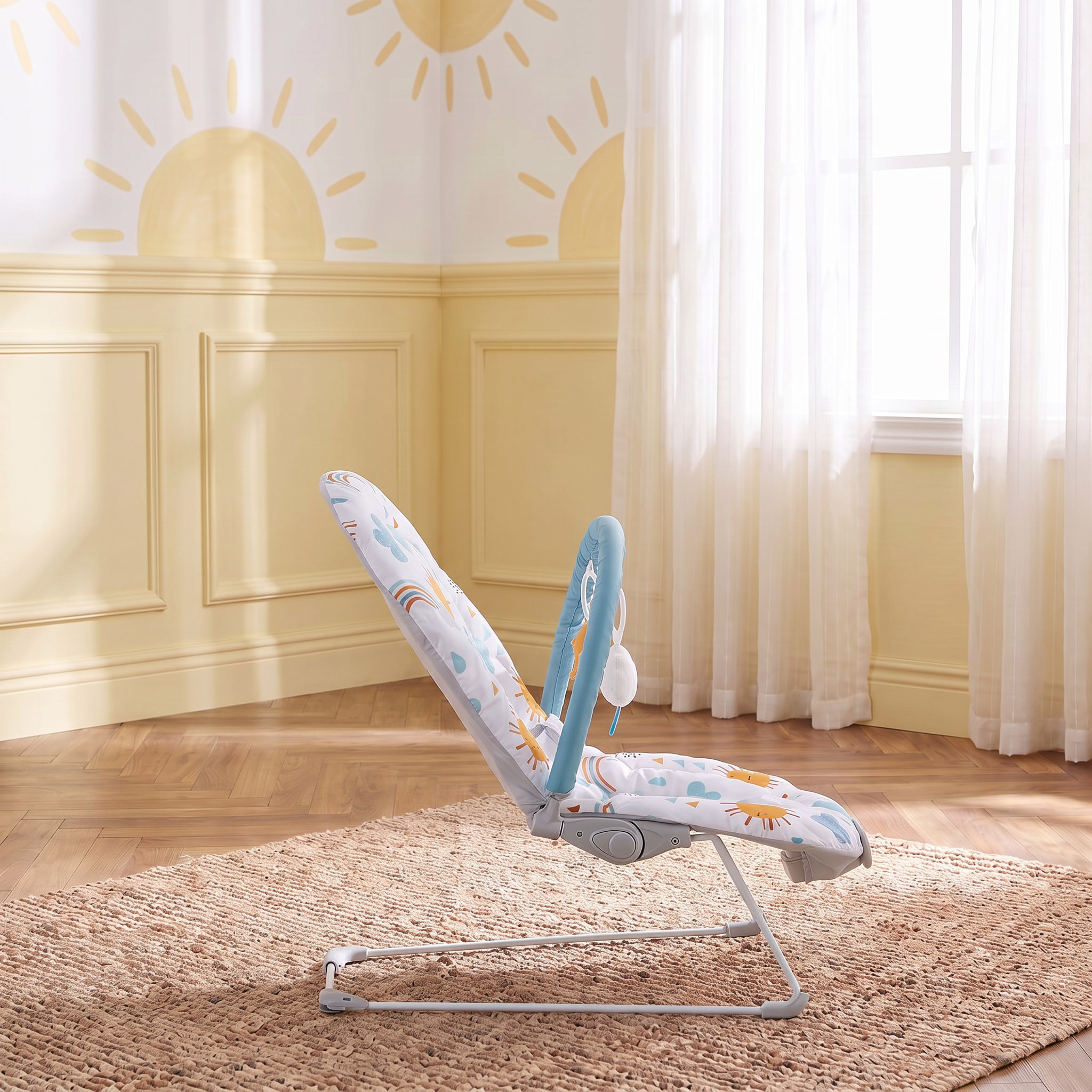 Juniors Zinnia Cloud Print Baby Bouncer-baby-infantactivity-bouncers-image-4