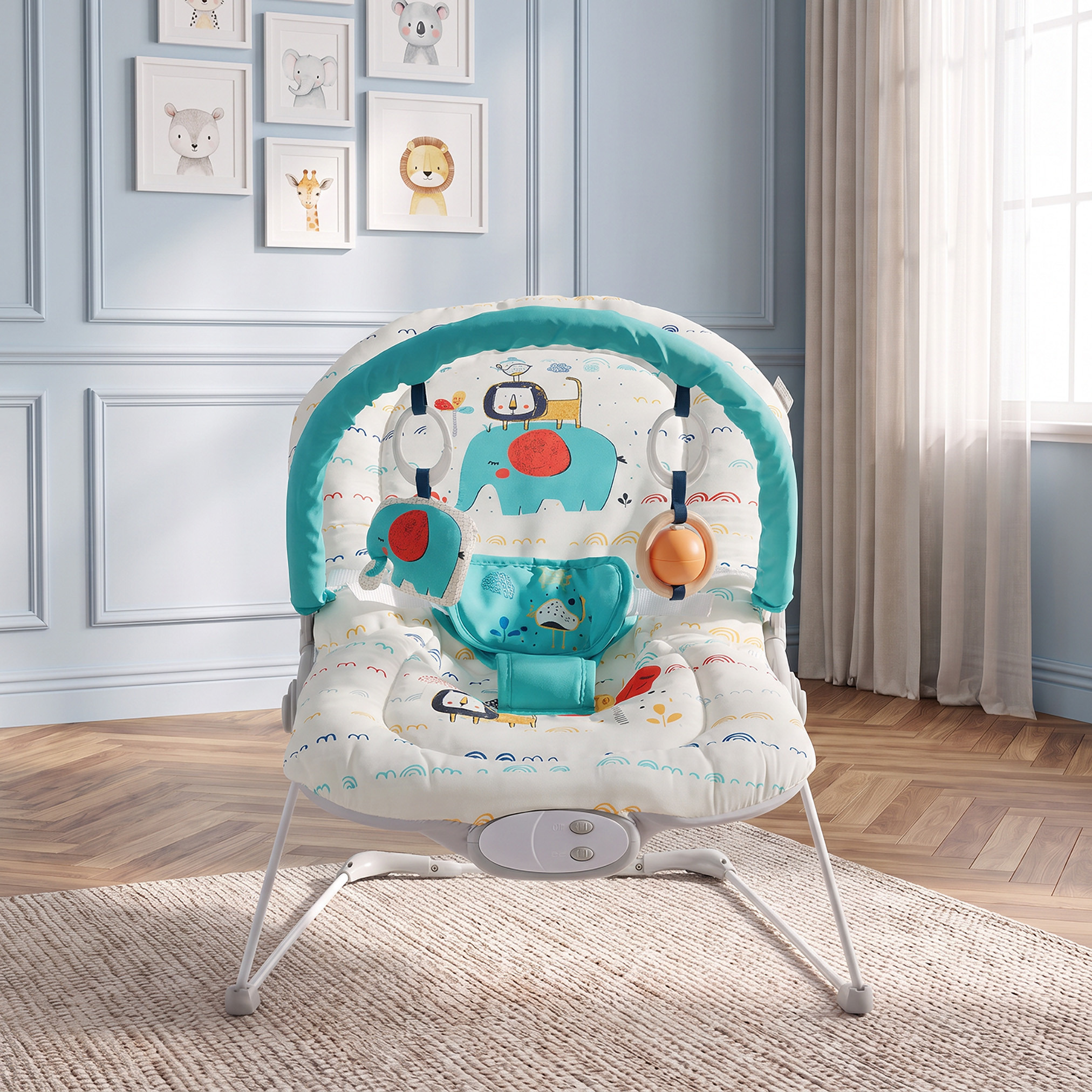 Juniors Zinnia Cloud Print Baby Bouncer-baby-infantactivity-bouncers-image-3