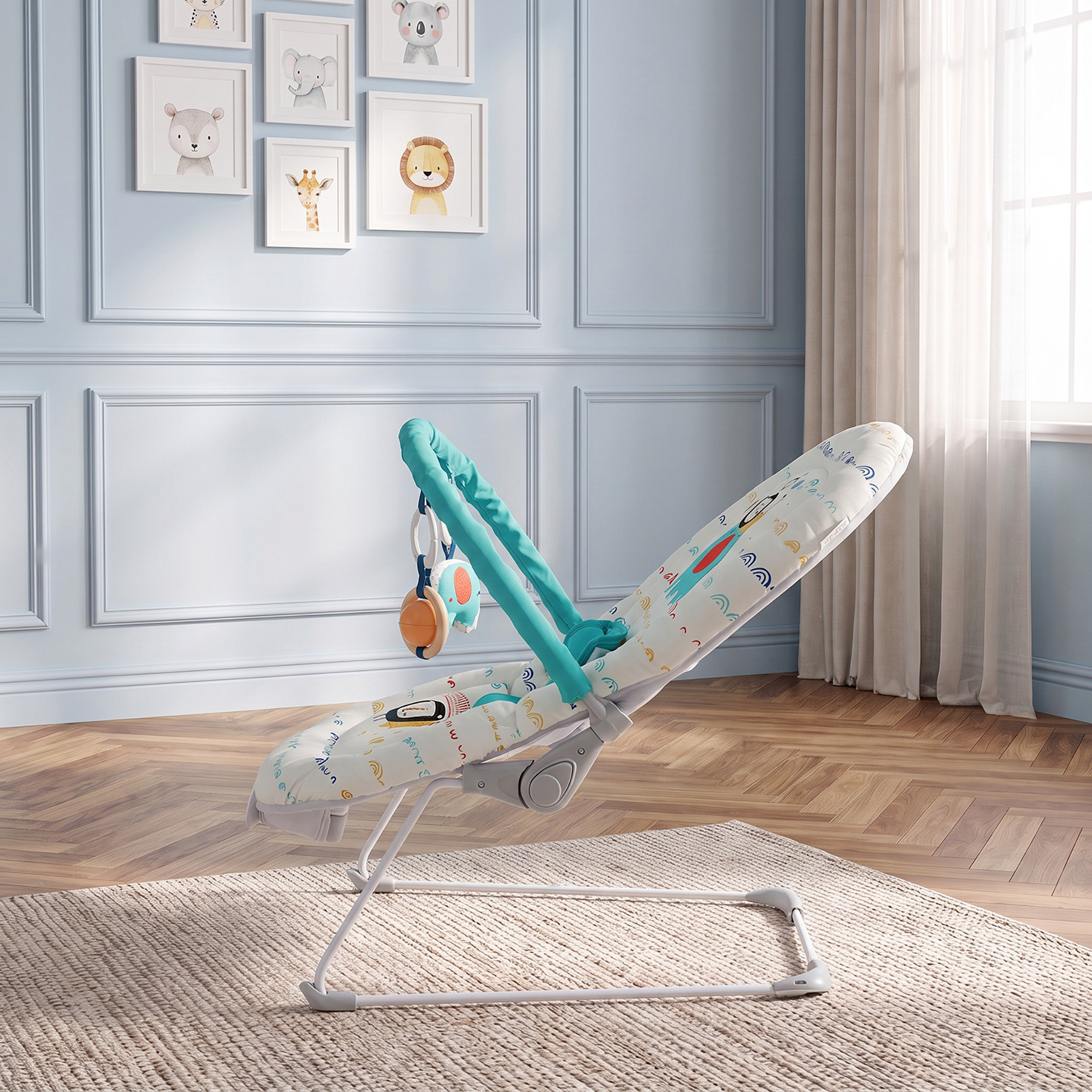 Juniors Zinnia Cloud Print Baby Bouncer-baby-infantactivity-bouncers-image-4