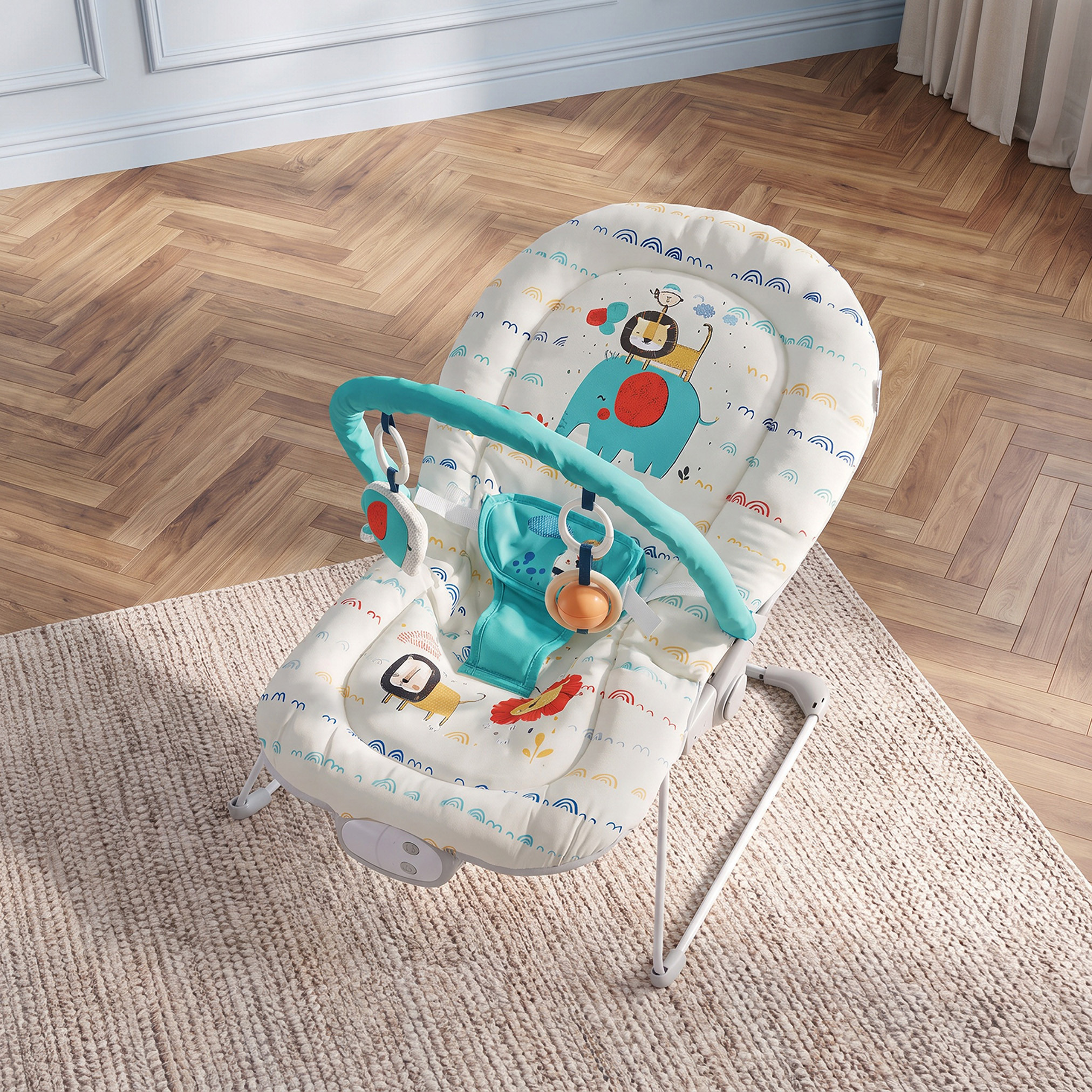 Juniors Zinnia Cloud Print Baby Bouncer-baby-infantactivity-bouncers-image-6