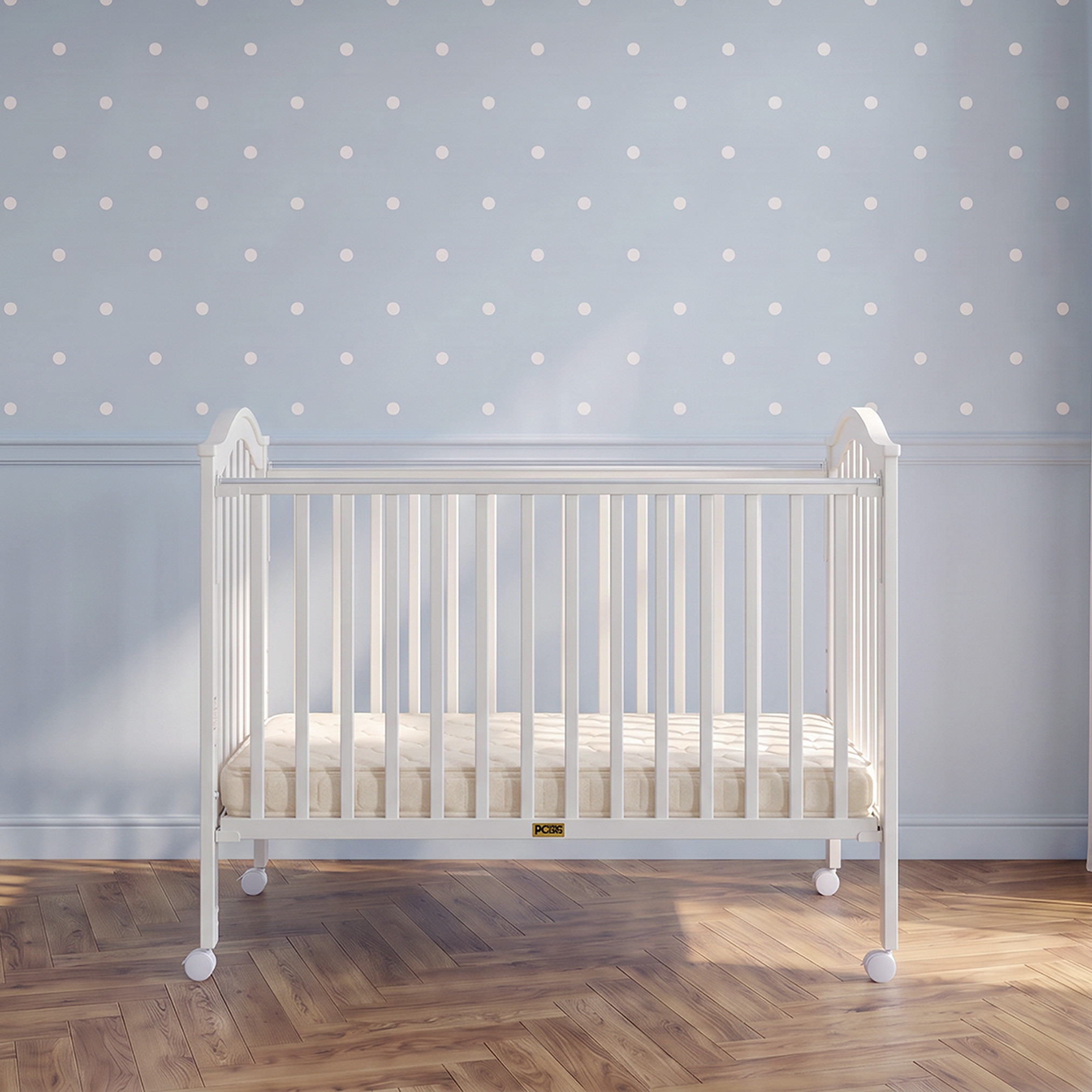سرير أطفال خشبي ألبرت بجانب قابل للخفض من جونيورز-baby-nursery-furniture-cribsandbeds-babycribs-image-3