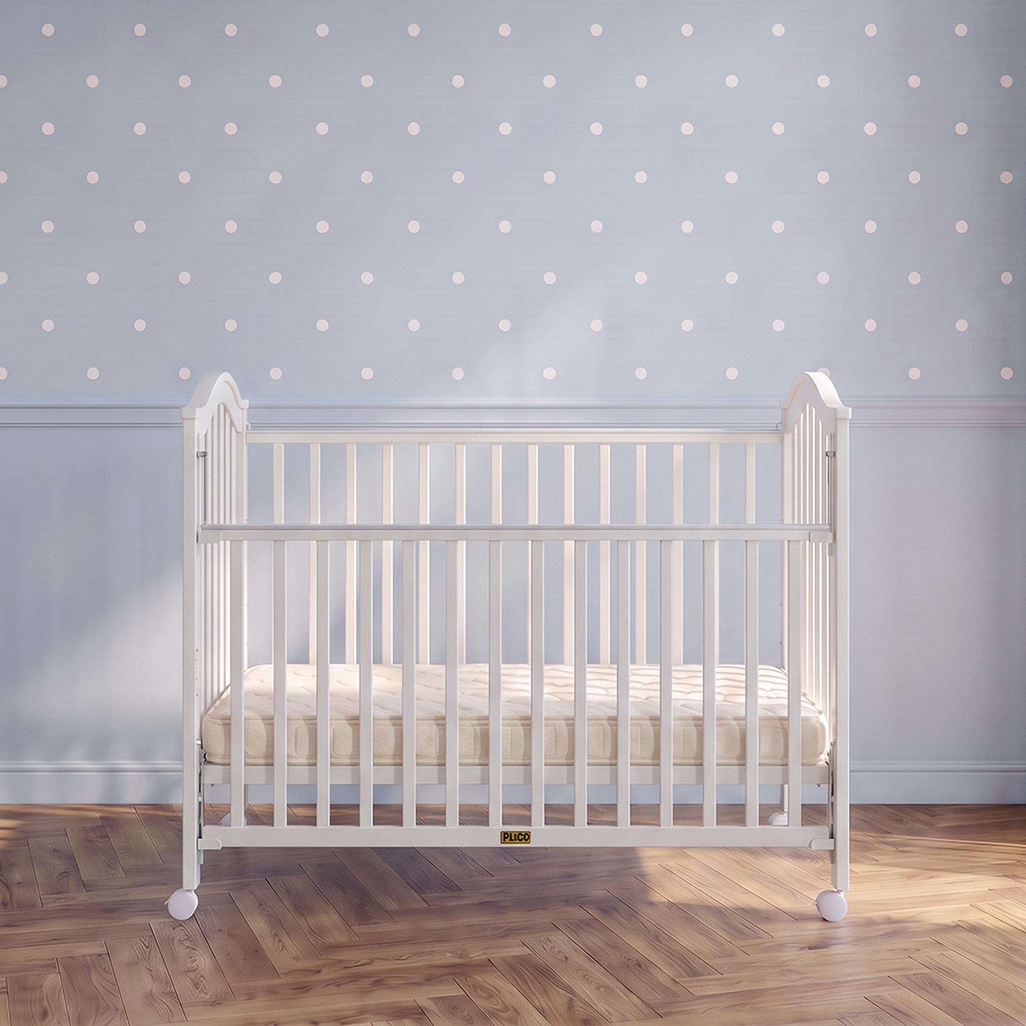 سرير أطفال خشبي ألبرت بجانب قابل للخفض من جونيورز-baby-nursery-furniture-cribsandbeds-babycribs-image-6