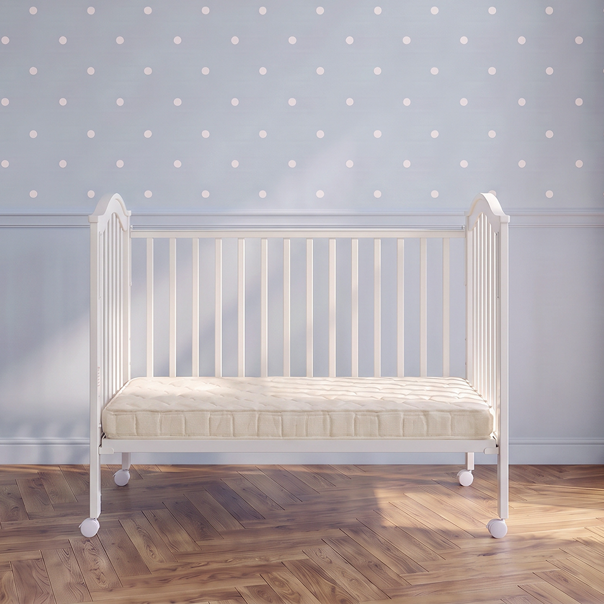 سرير أطفال خشبي ألبرت بجانب قابل للخفض من جونيورز-baby-nursery-furniture-cribsandbeds-babycribs-image-9
