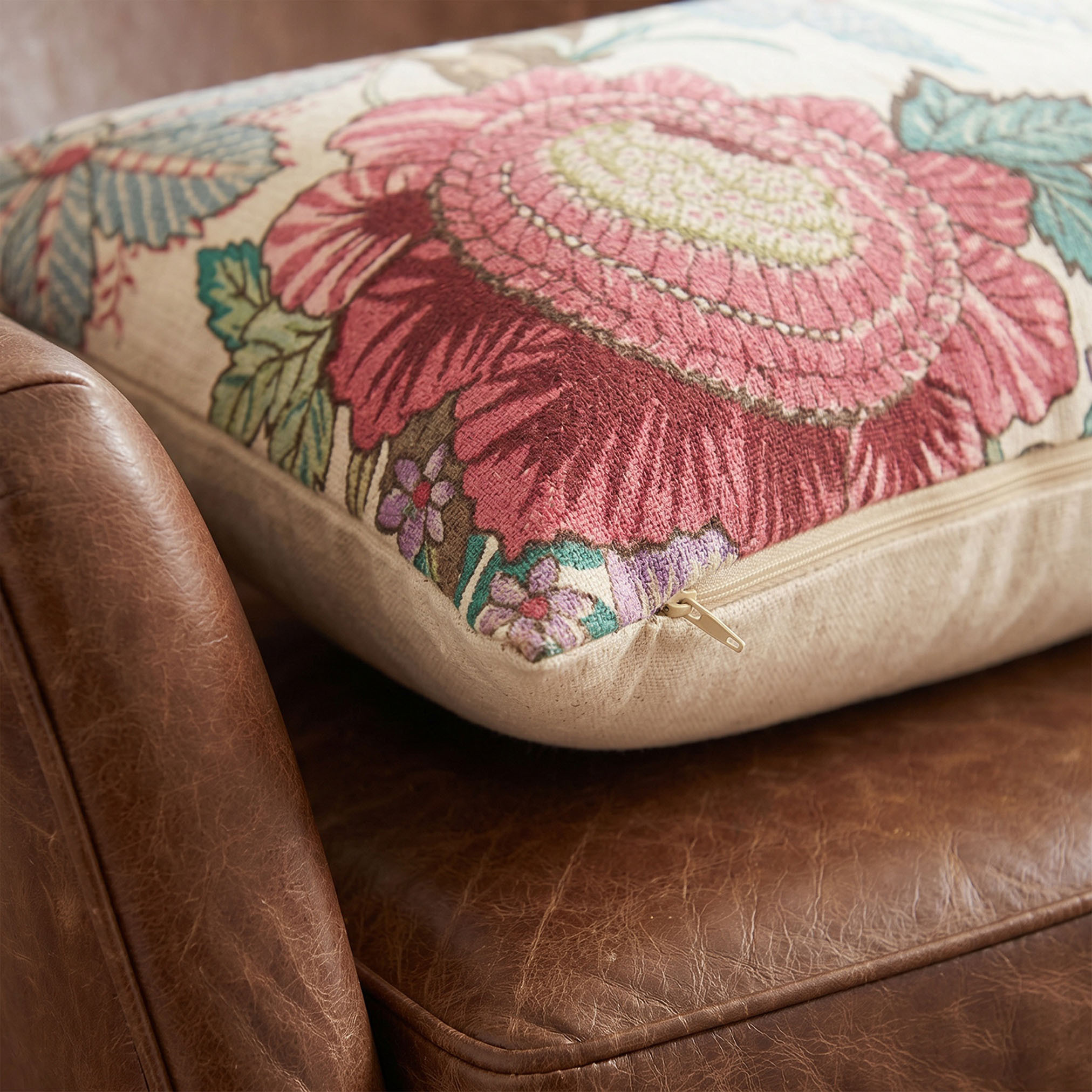 Botanical Print 2-Piece Filled Cushion Set - 35x50 cms-household-cushionsandthrows-filledcushions-decorativecushions-image-2