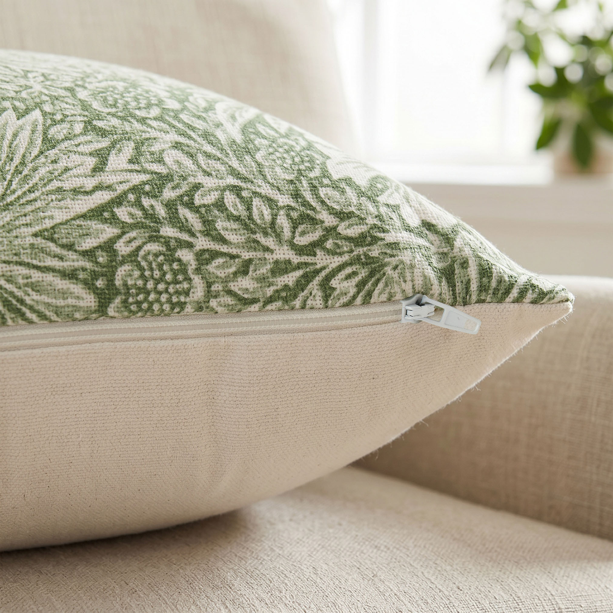 Floral Print 2-Piece Filled Cushion Set - 45x45 cms-household-cushionsandthrows-filledcushions-decorativecushions-image-3