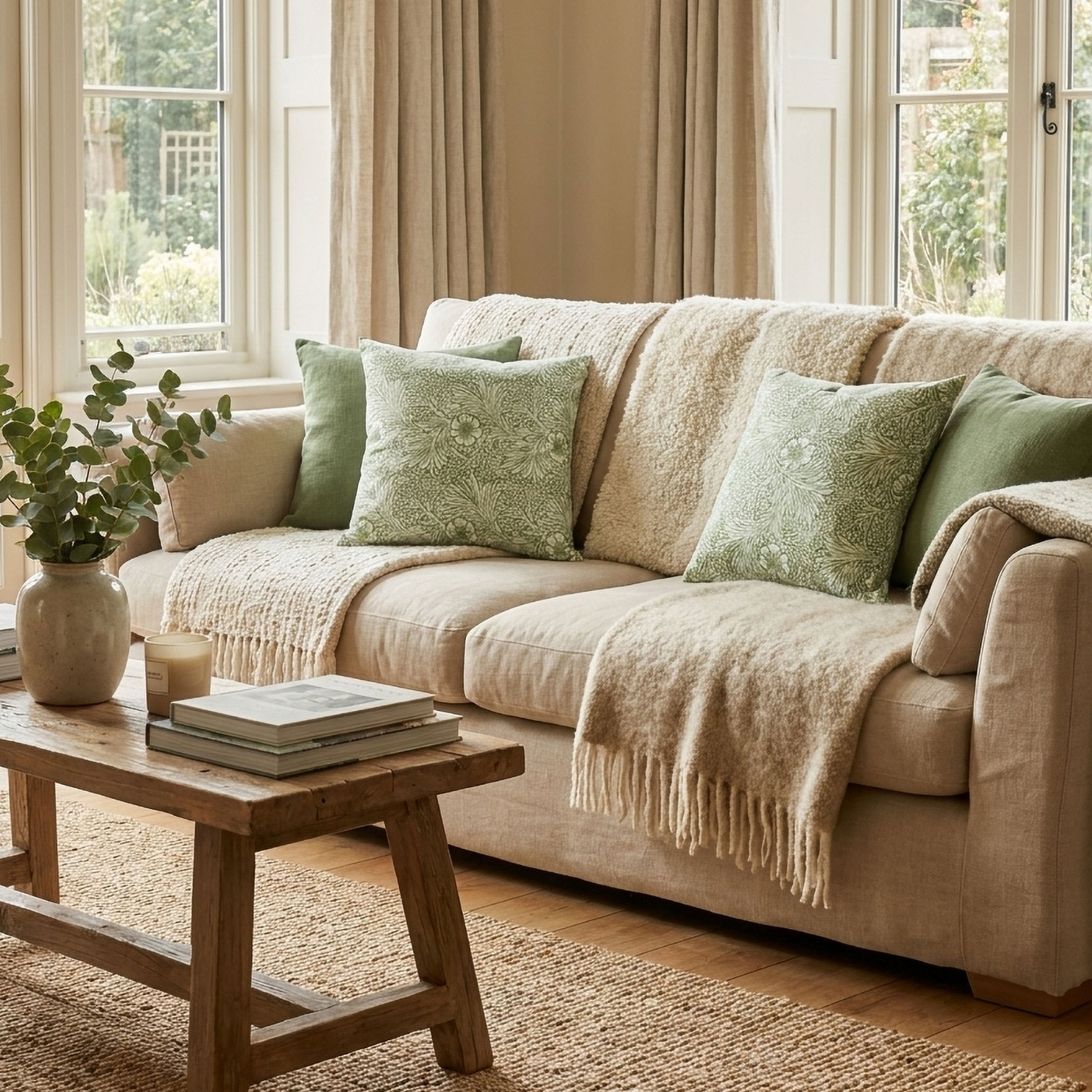 Floral Print 2-Piece Filled Cushion Set - 45x45 cms-household-cushionsandthrows-filledcushions-decorativecushions-image-4