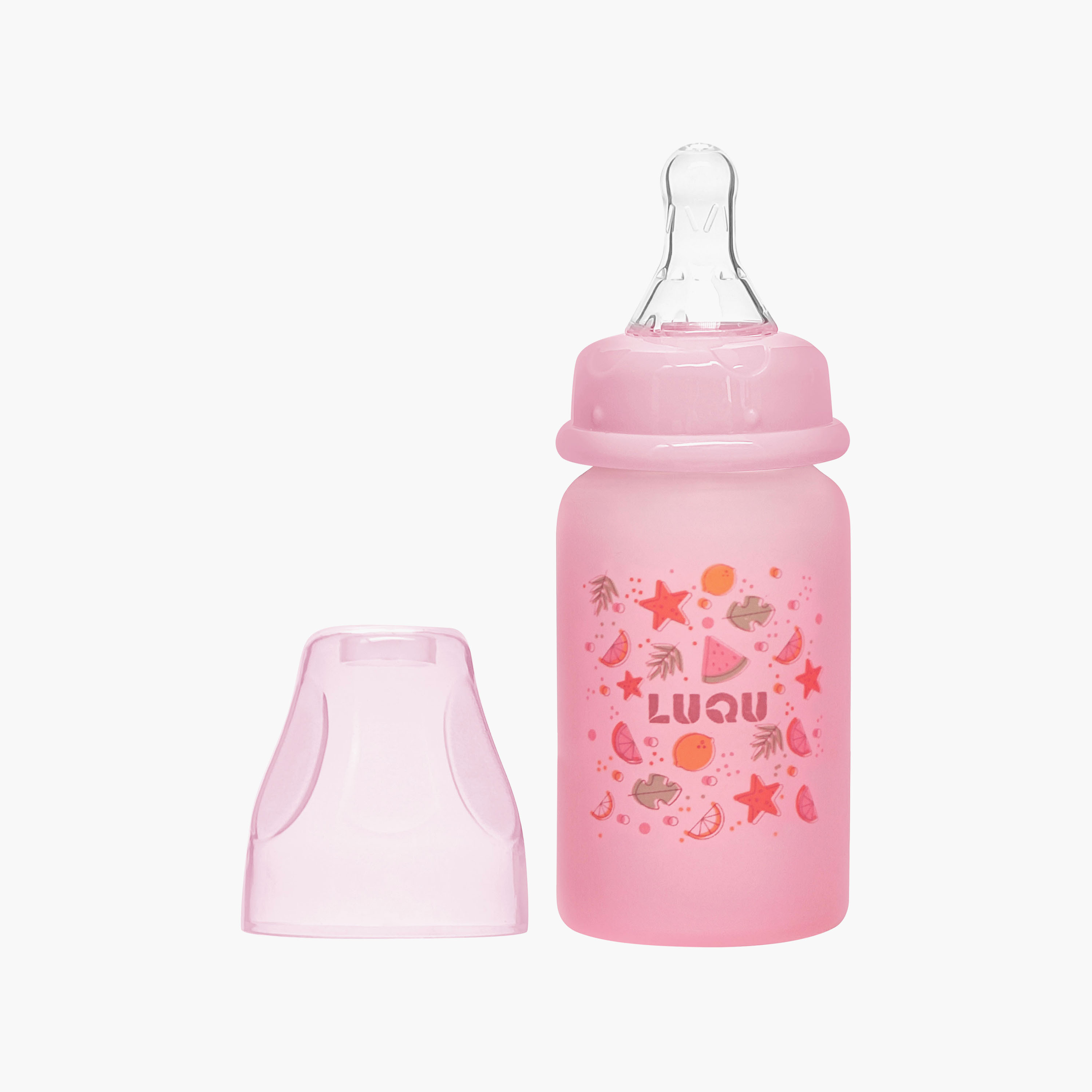 زجاجة رضاعة زجاجية مغطاة بالسيليكون من لوكو - 60 مل-baby-feeding-feedingbottles-bottlesandteats-image-5