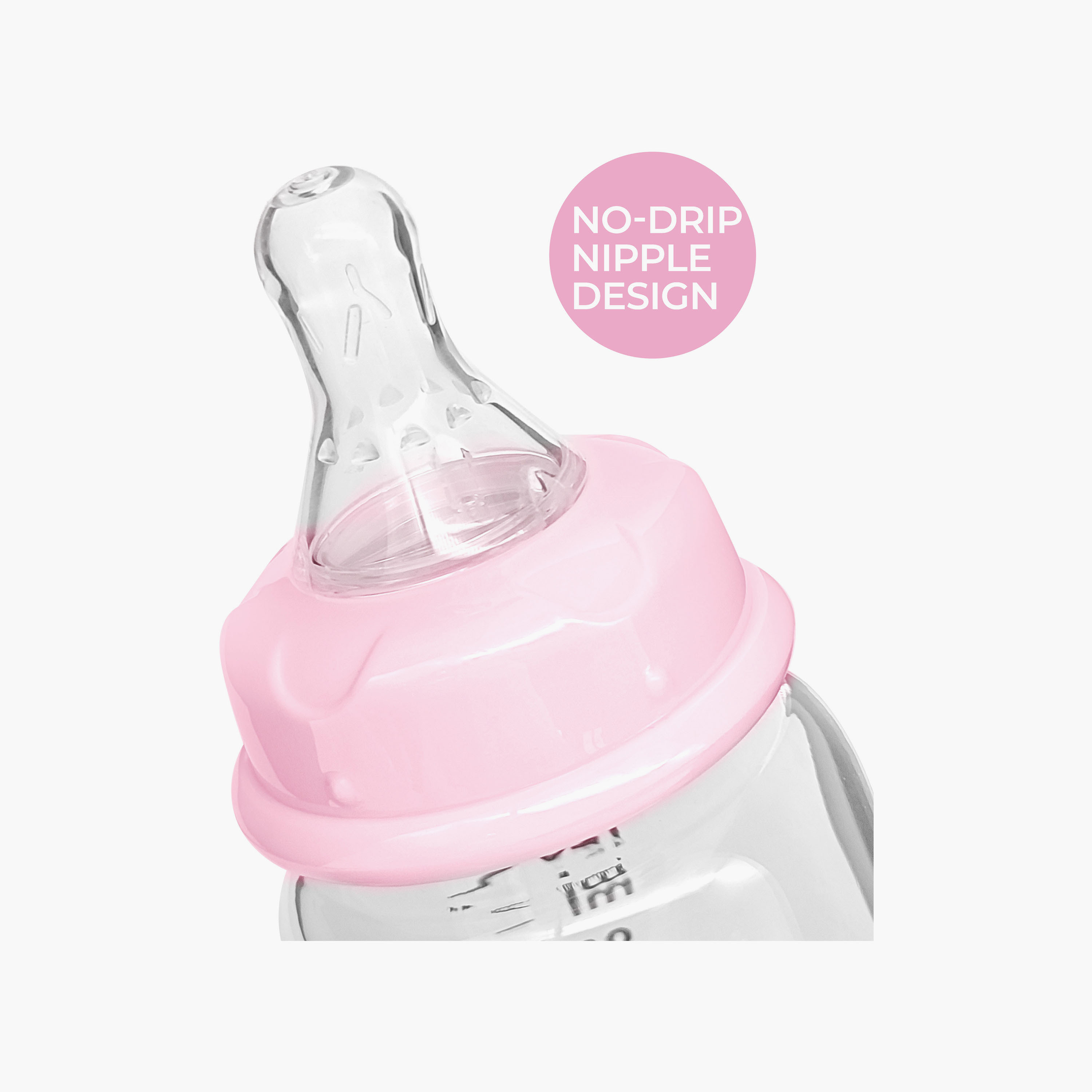 Luqu Glass Feeding Bottle - 120 ml-baby-feeding-feedingbottles-bottlesandteats-image-3