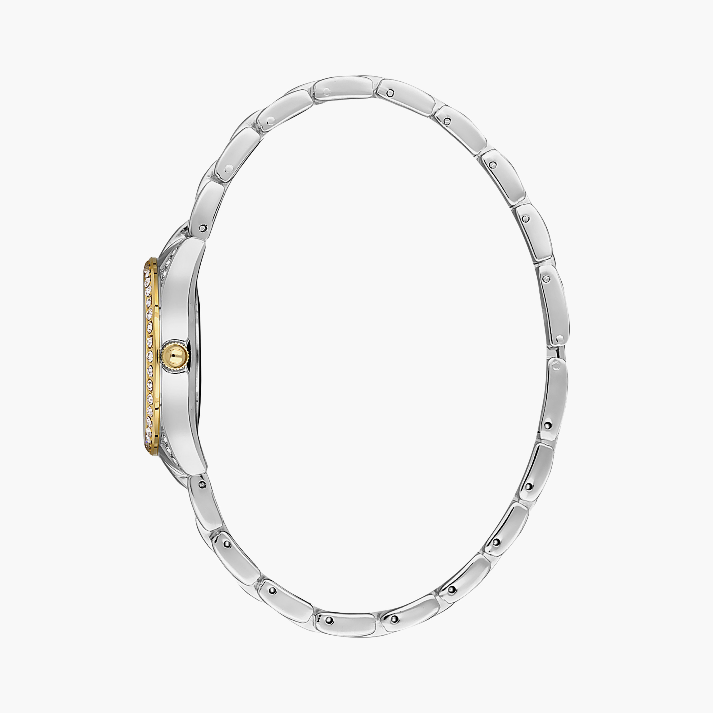 Omax Women 34 MM Silver & Gold Analog Stainless Steel Watch | 00JED026N002.-women-watchesandjewellery-watches-image-2